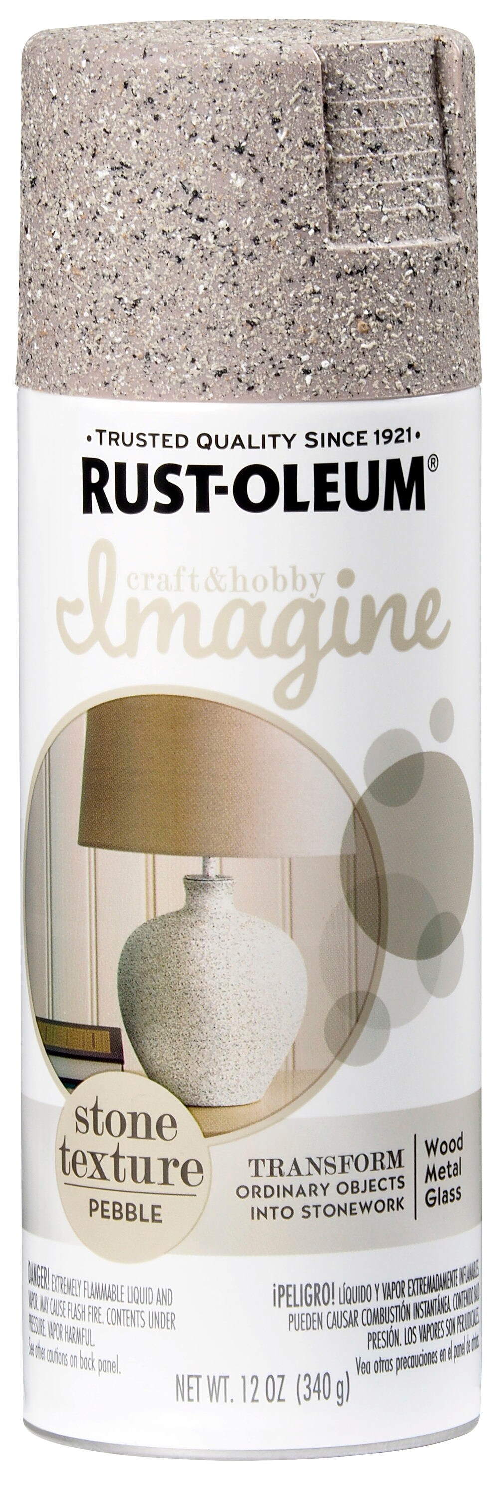 Rust-Oleum Imagine Craft & Hobby Stone Texture Spray Paint - Pebble, 12 oz.