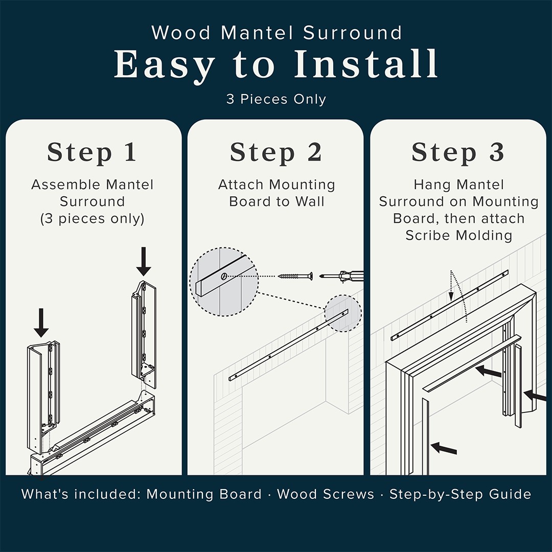 Modern Ember HAZEL-4842-UMB Mantel-Surrounds-Pilasters - View #10