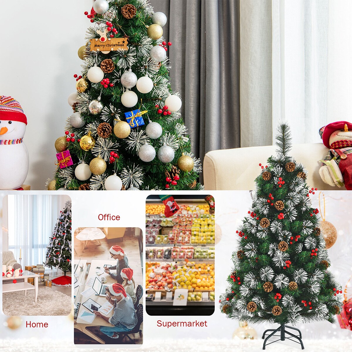 WELLFOR CM-HJY-23564 Artificial-Christmas-Trees - View #4