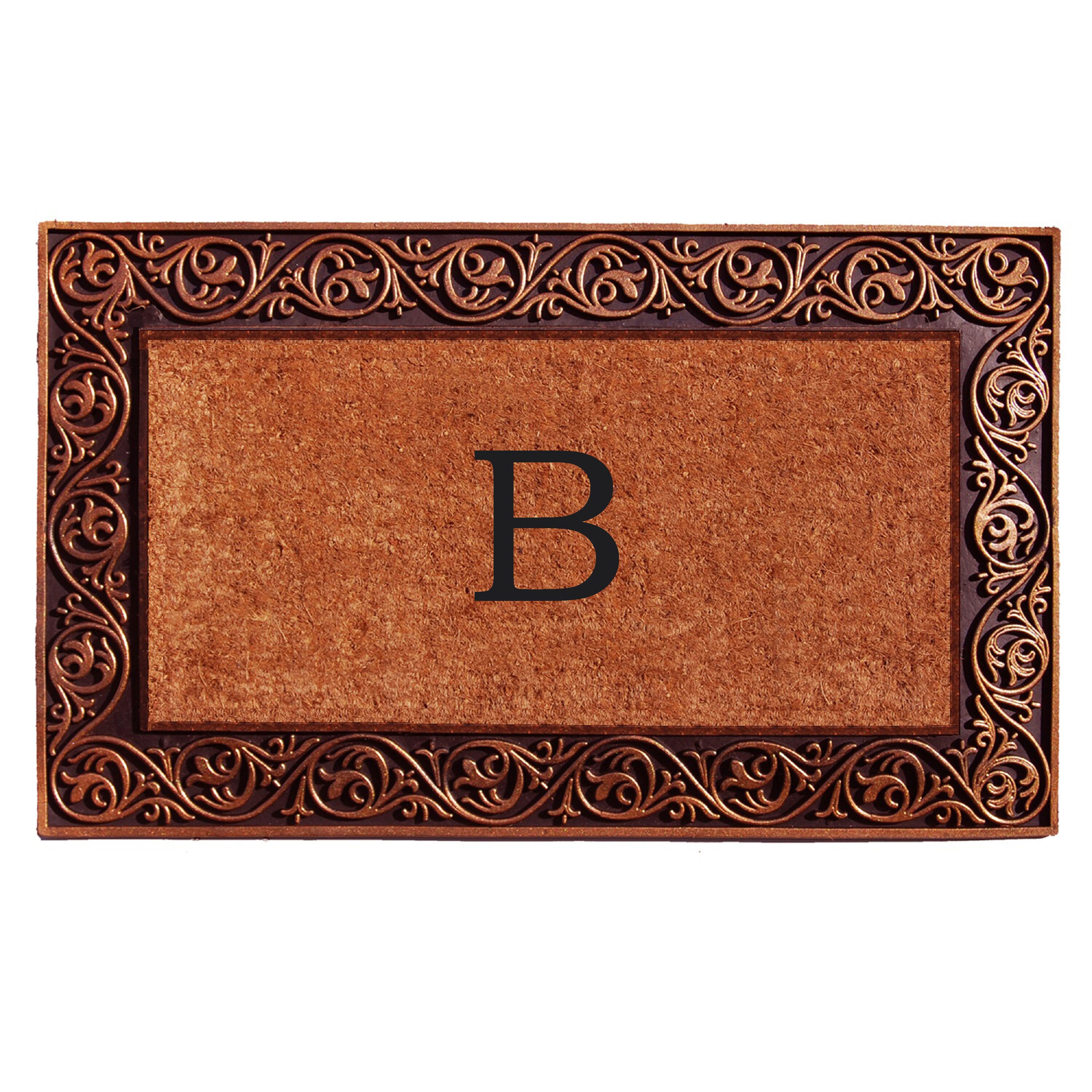 Callowaymills 10003BRNZB 2-ft x 3-ft Natural/Bronze Coir/Rubber Rectangular Indoor or outdoor Decorative Door mat