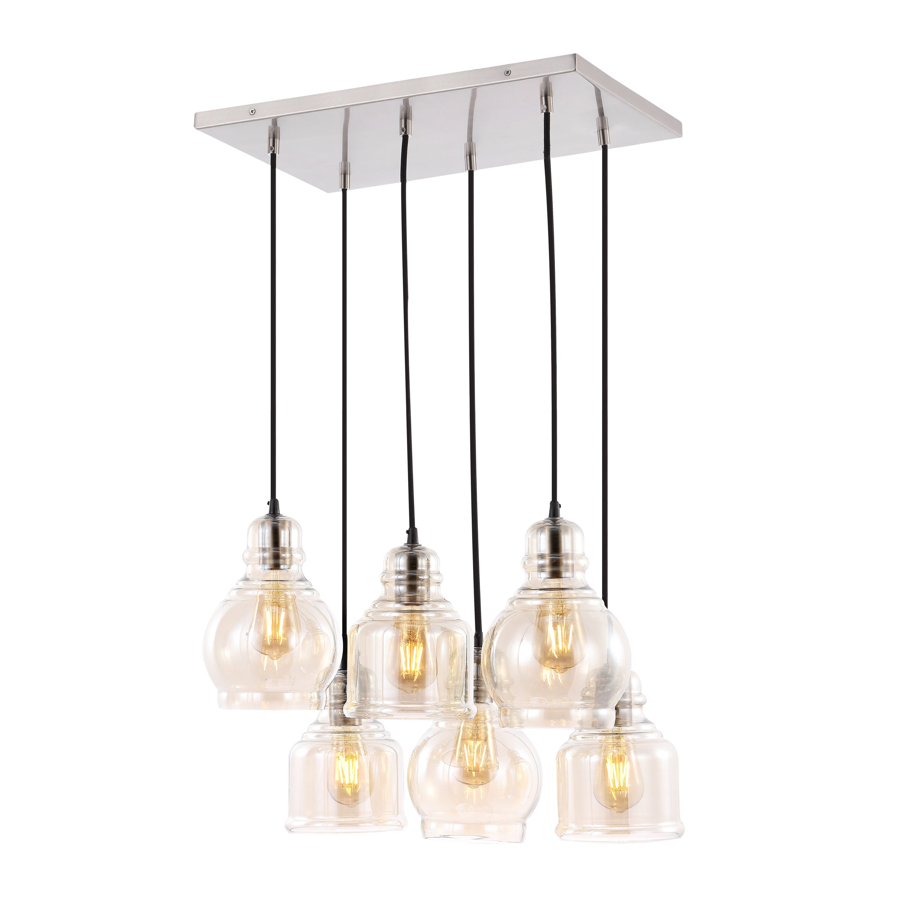 JONATHAN Y Kiawah 3-Light Brass hotsell Farmhouse Chandelier