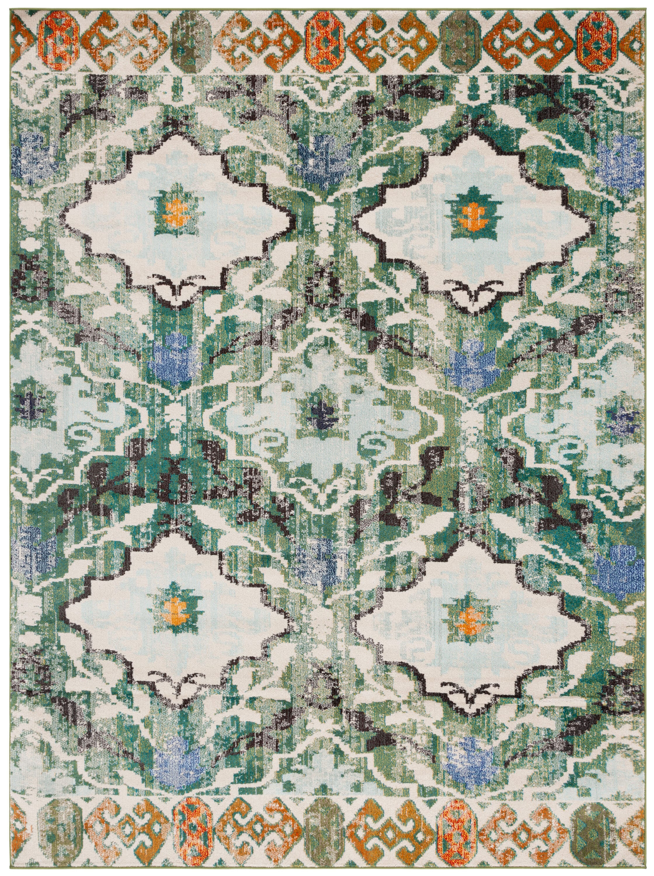 Madison 445Y Green/Ivory 6 X 9 Area Rug