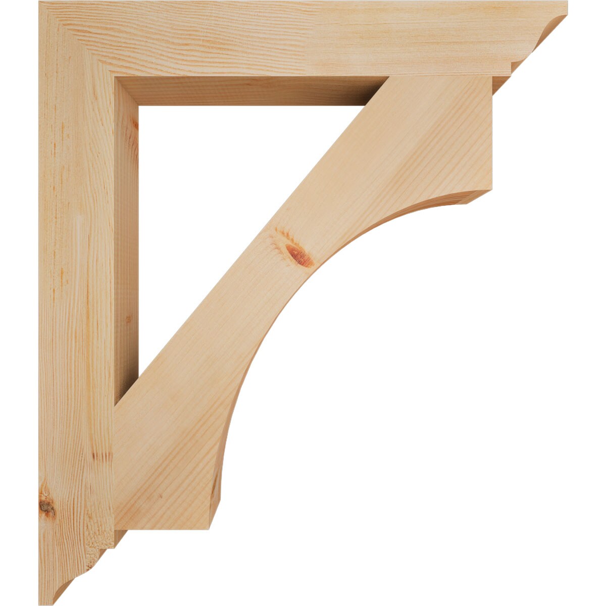 Ekena Millwork BKT04X28X32WTL01SDF Exterior-Brackets-Braces - View #3