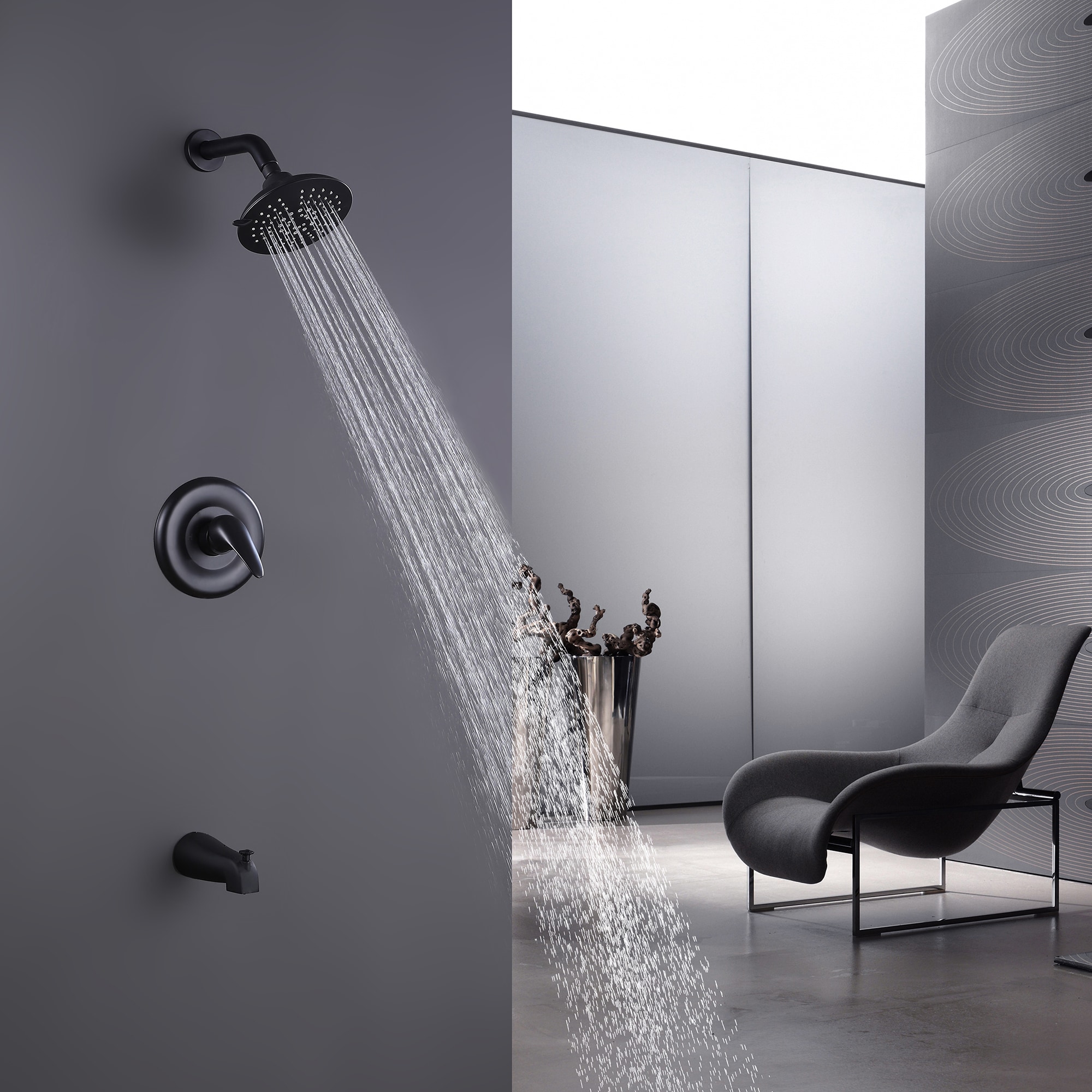 KINWELL UCSF-2W01MB Tub-Shower-Faucets - View #3
