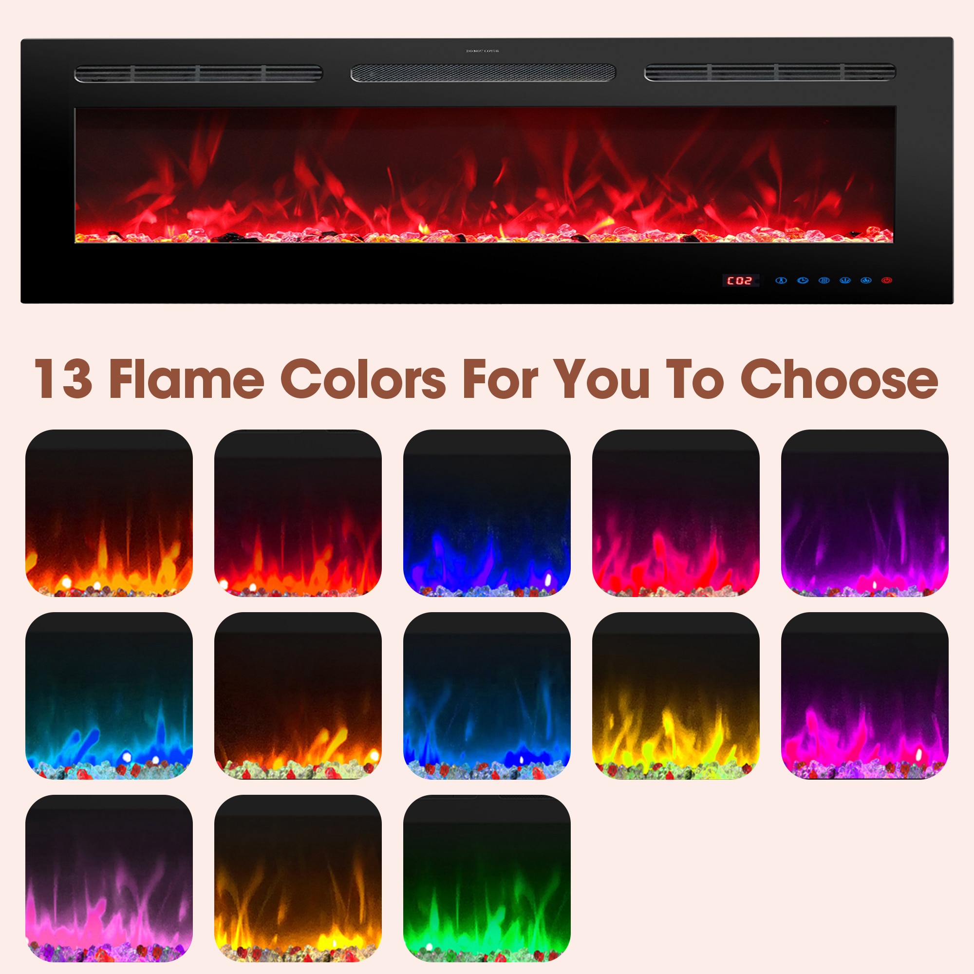 IHOMEadore MDEF72R Electric-Fireplaces - View #5