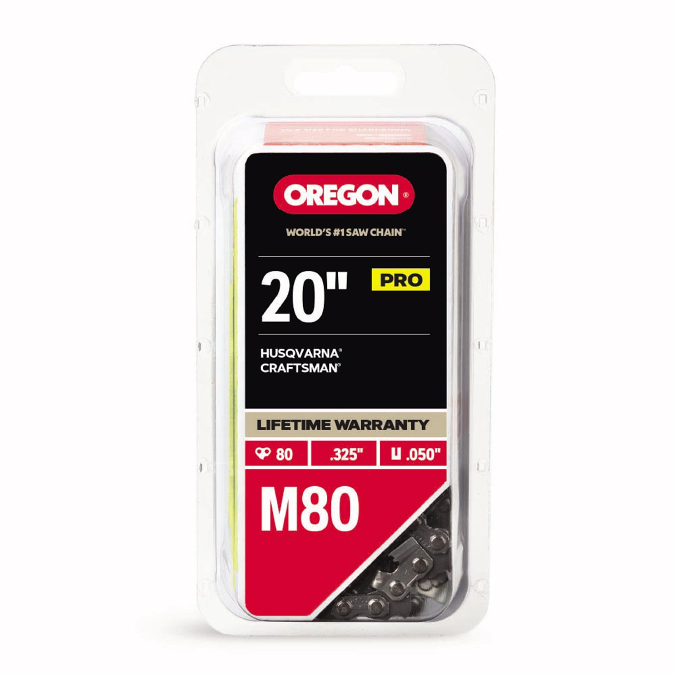 Oregon M80-21 M80 80 Link Replacement Chainsaw Chain For 20-in , 0.05-in Gauge , .325-in Pixel Pitch