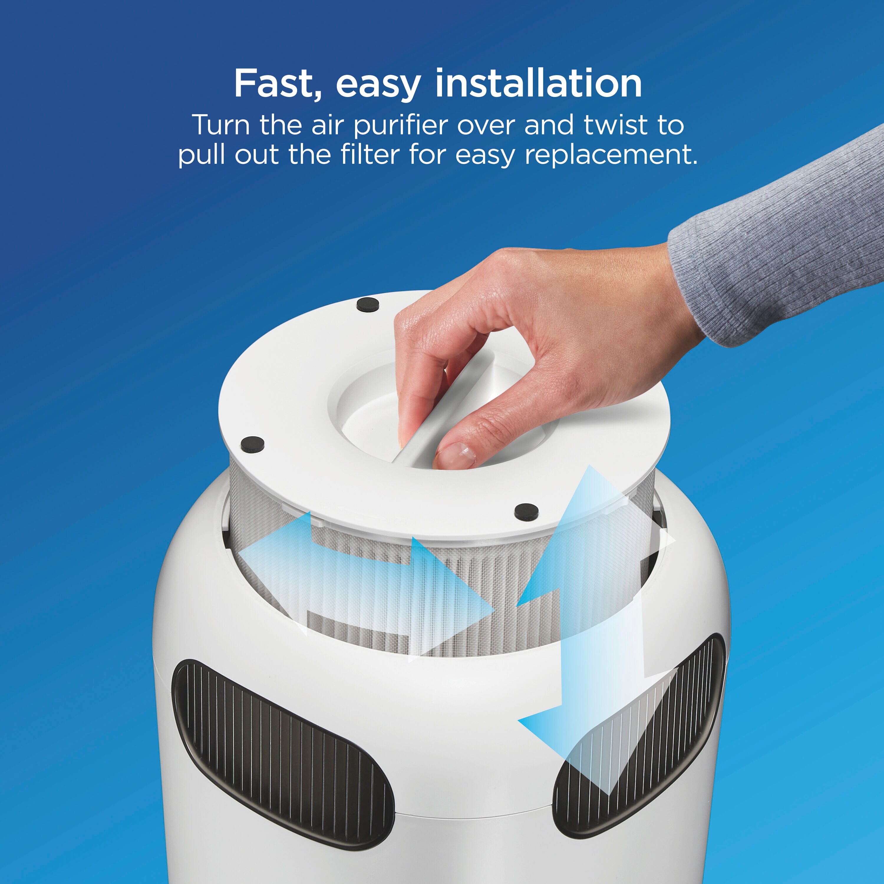 Clorox 6.14-in W x 5-in H x 6.14-in L True Hepa Air Purifier Filter ...