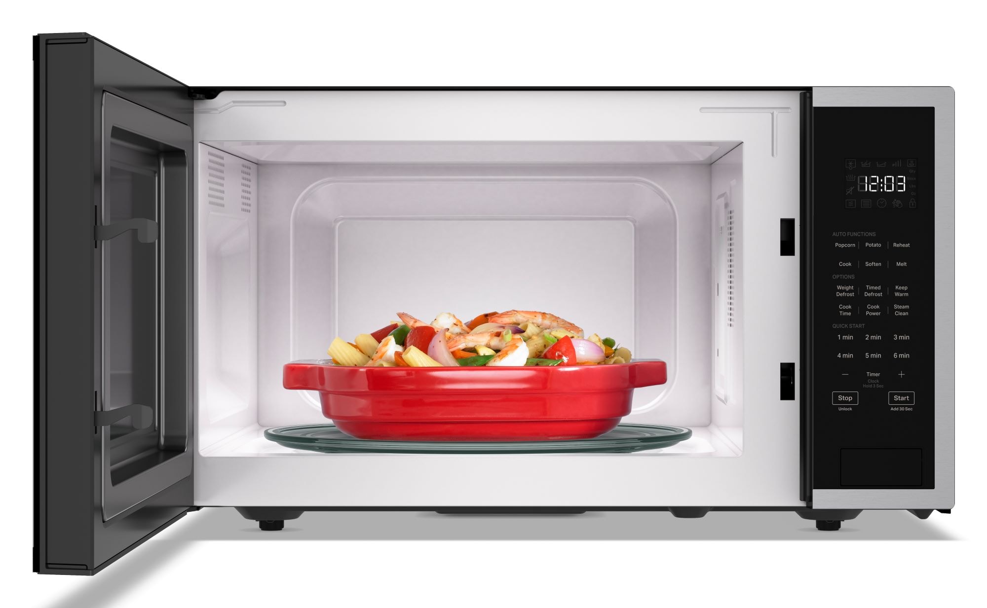 KitchenAid 1.6-cu ft Large 1700-Watt Sensor Cooking Controls Countertop ...