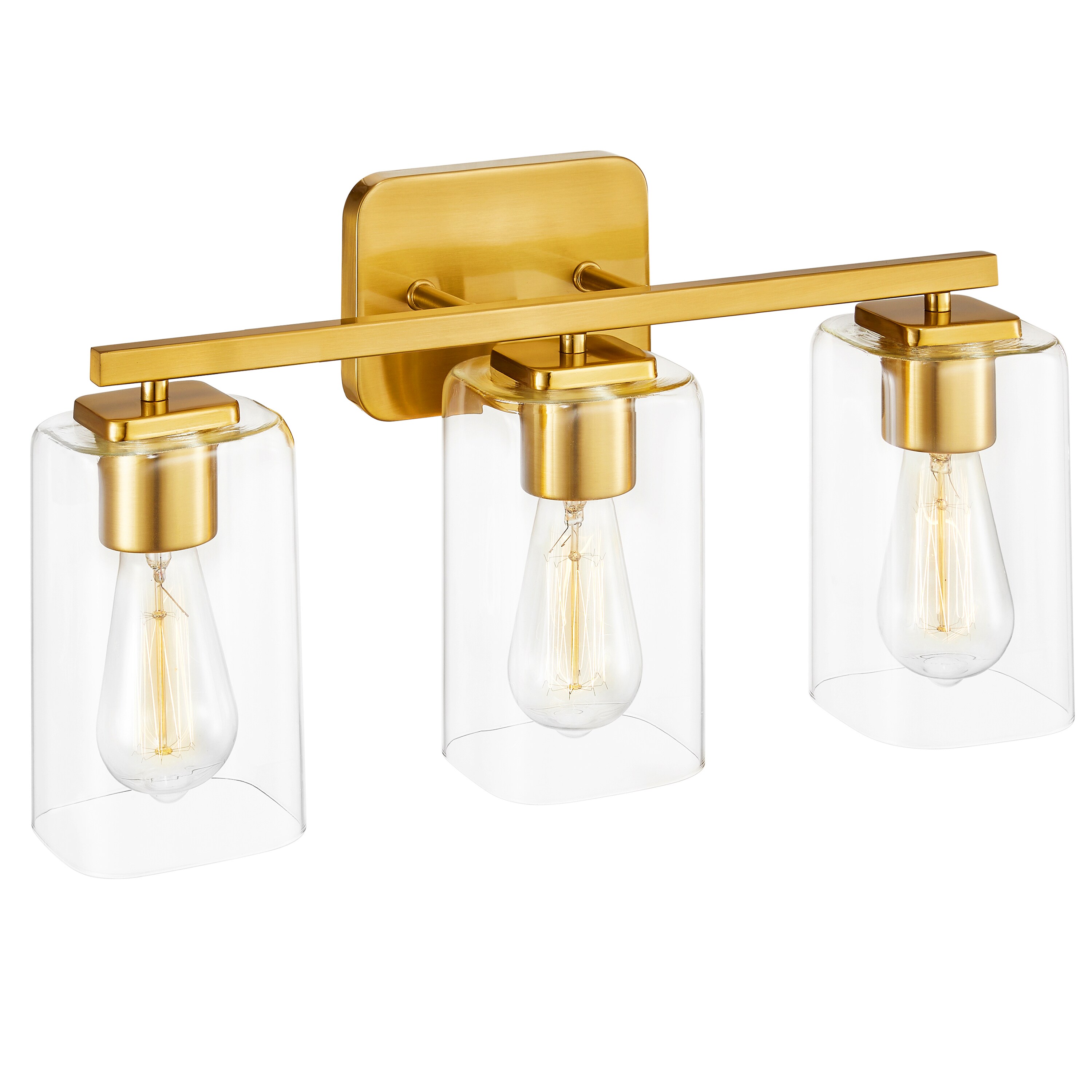 KAWOTI 21256 Clemmon 21-in 3 -Light Antique Brass Modern/contemporary Vanity light