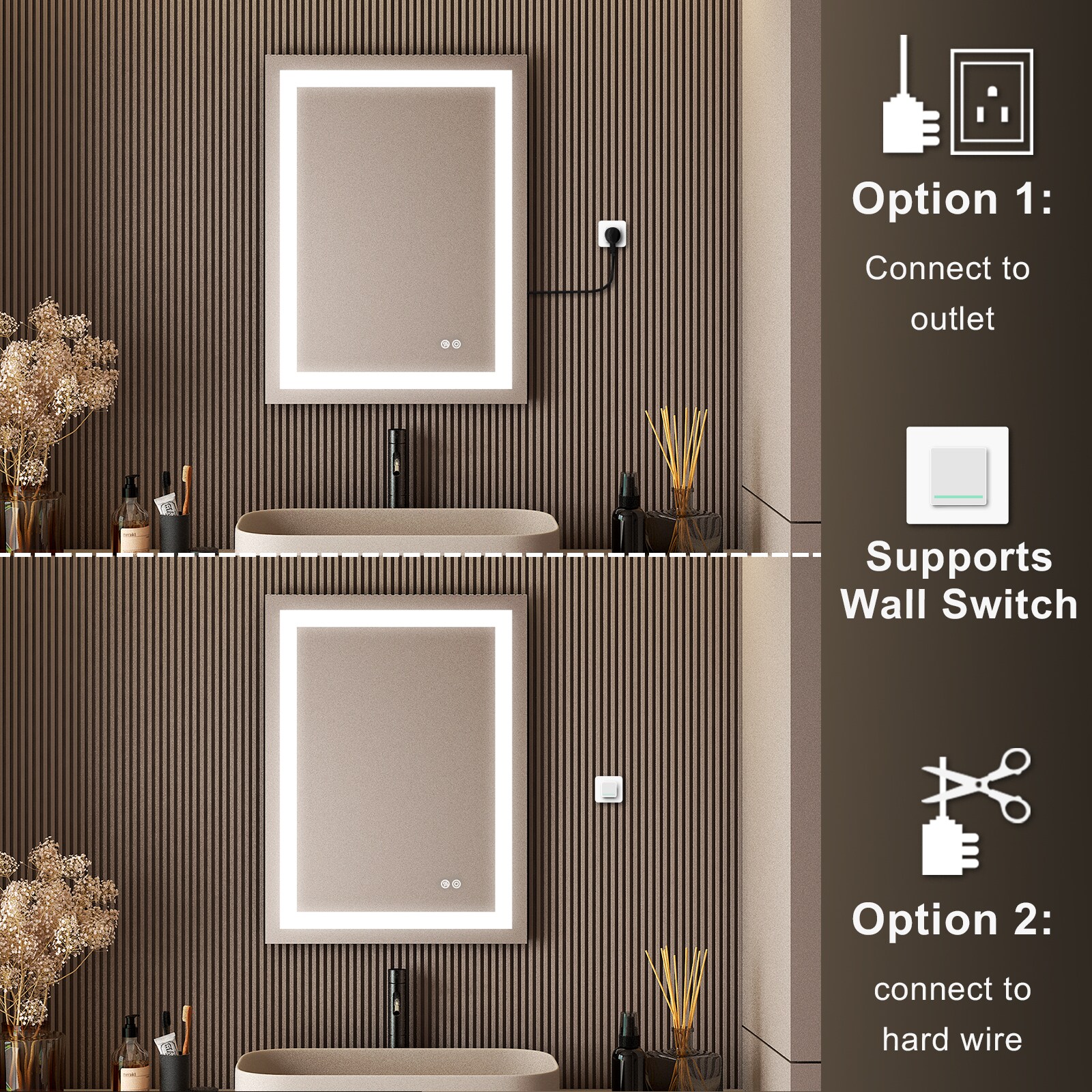 Forclover MRE-AL2432 Framed-Bath-Mirrors - View #10