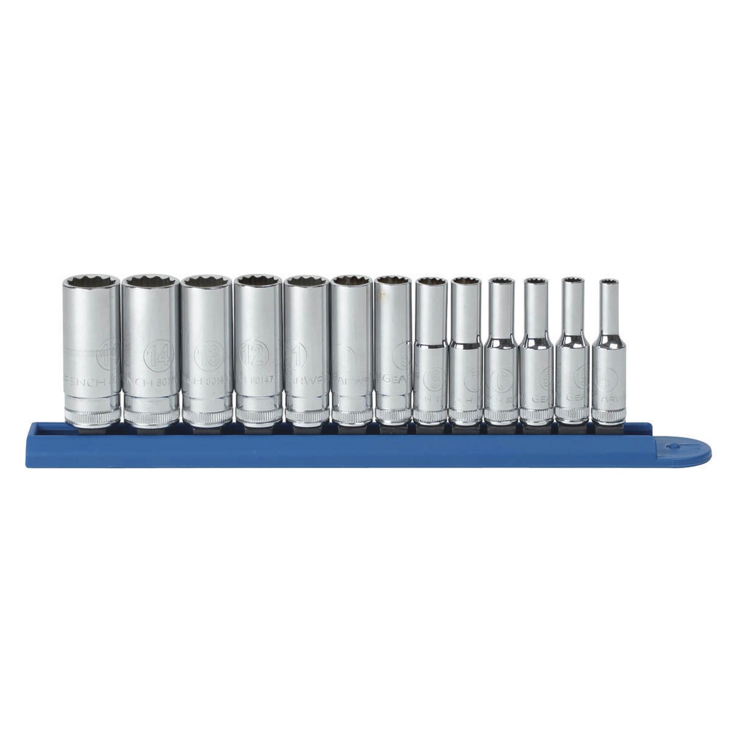 GEARWRENCH 80308 1/4-in Drive Metric Deep Socket Set 13 -Pieces
