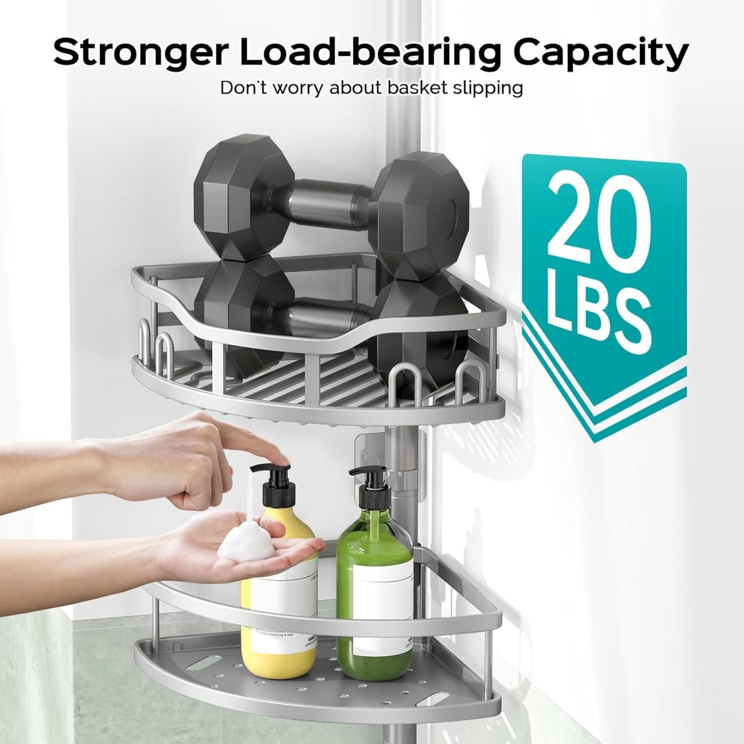 OGETFUUR L5ZQYA605BSC02 Hanging-Shower-Caddies - View #7