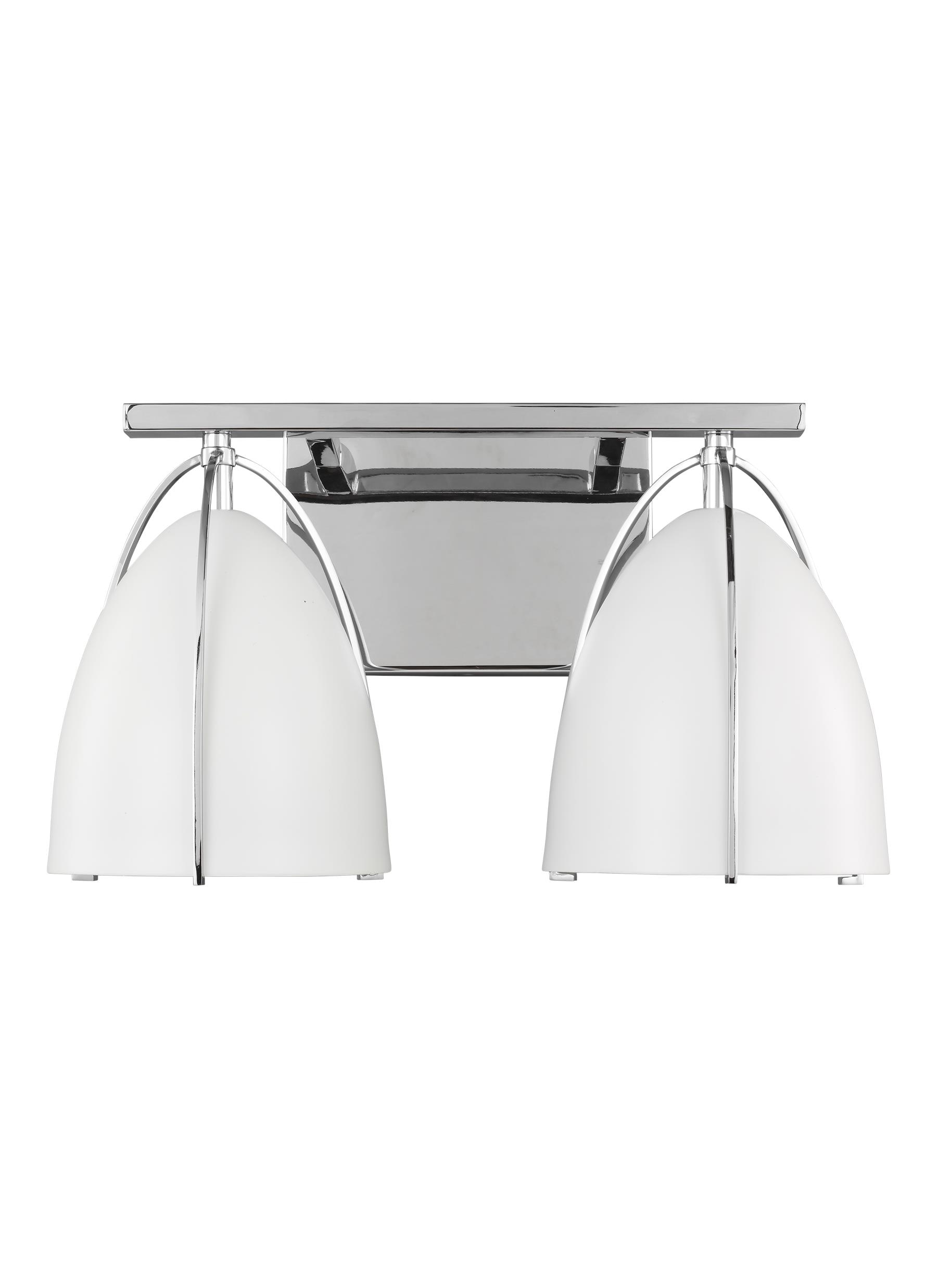 Generation Lighting 4451802-05 Norman 15.25-in 2 -Light Chrome Modern/contemporary Vanity light