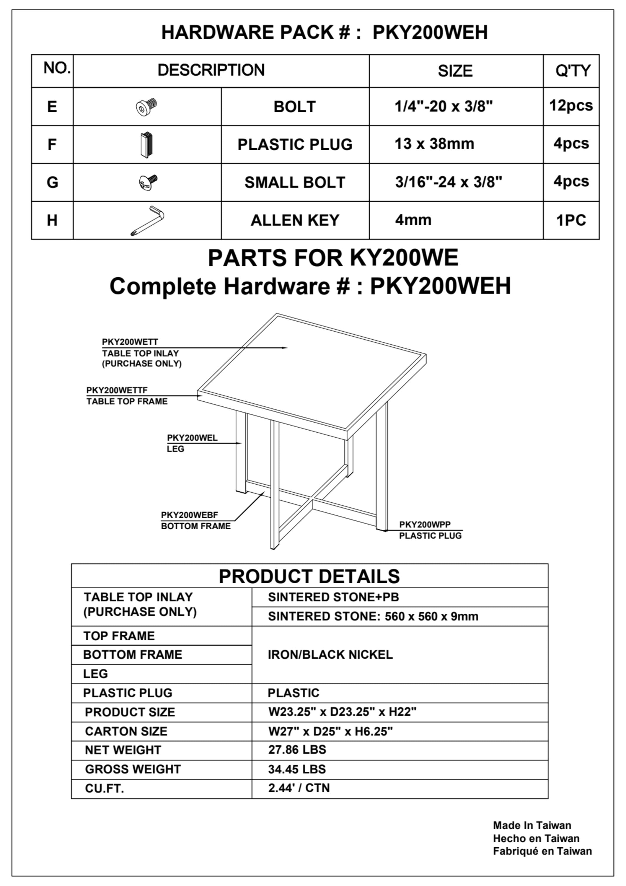 Steve Silver KY200WE End-Tables - View #8