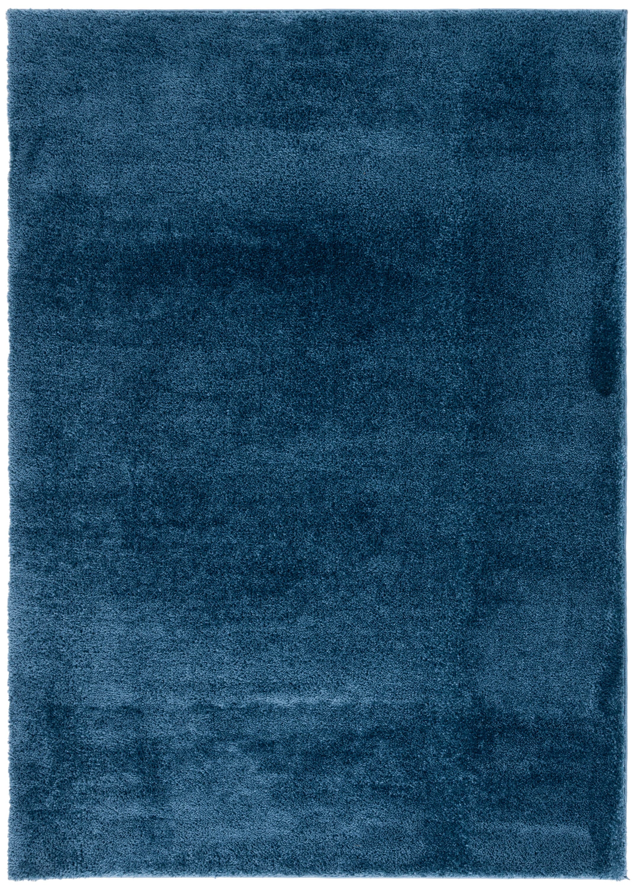 Safavieh PNL540N-6 7 x 9 (ft) Loomed Polyester Navy Rectangular Indoor Solid Mid-Century Modern Area rug
