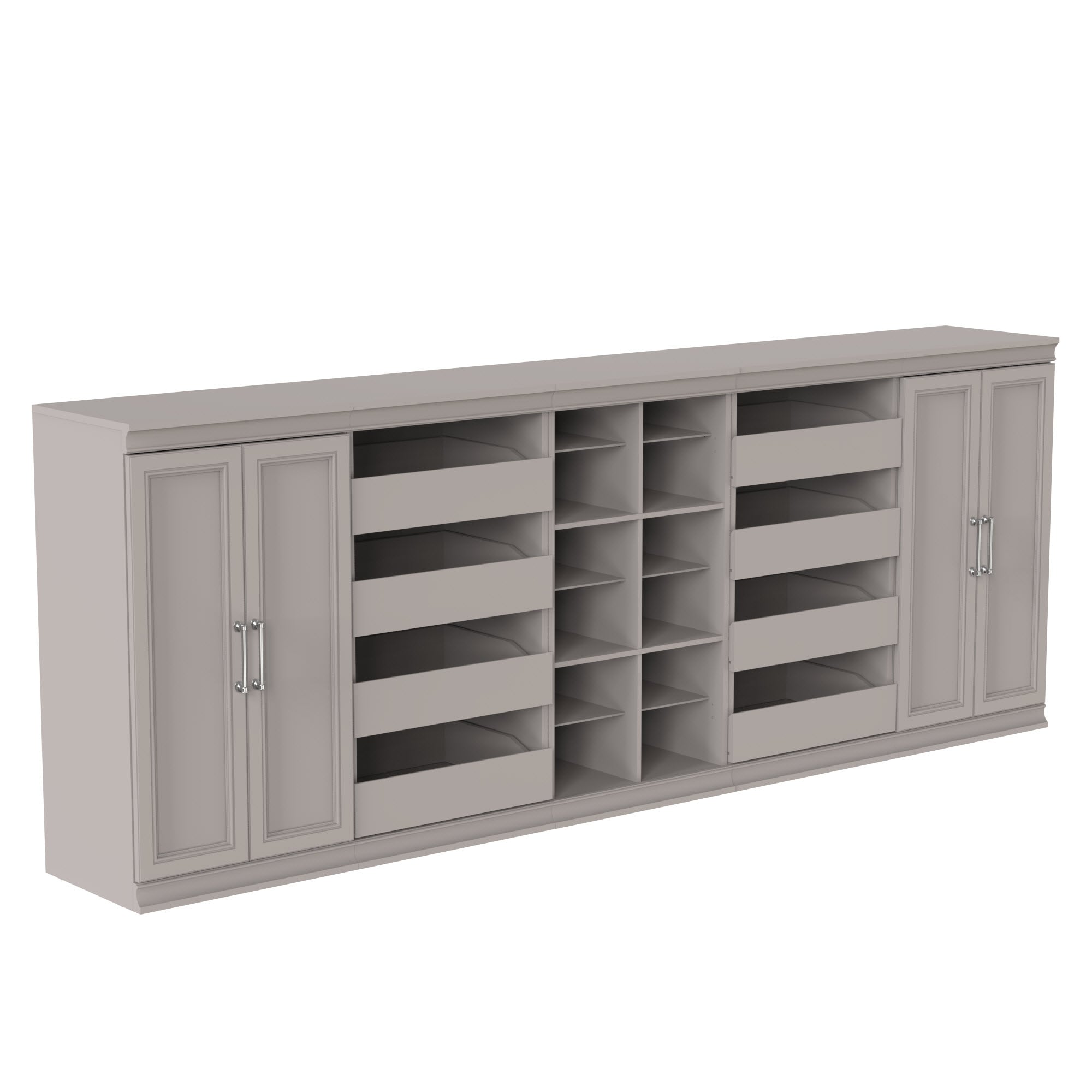 ClosetMaid 10000-04838 Modular Storage 8.91-Feet to 8.91-Feet W x 3.36-Feet H Taupe Solid Shelving Wood Closet System