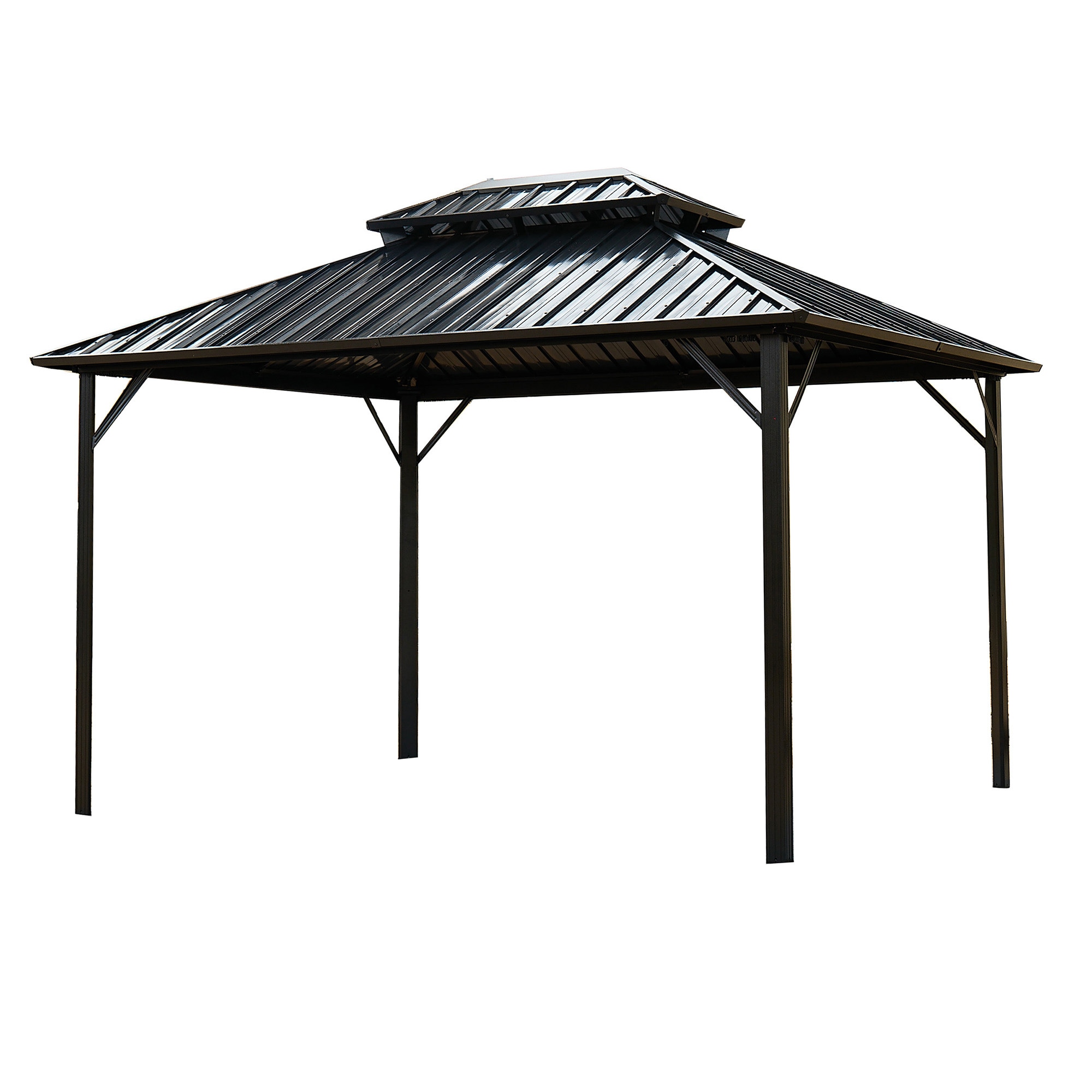 SINOFURN SYE350005GY Wood-Resin-Gazebos - View #16
