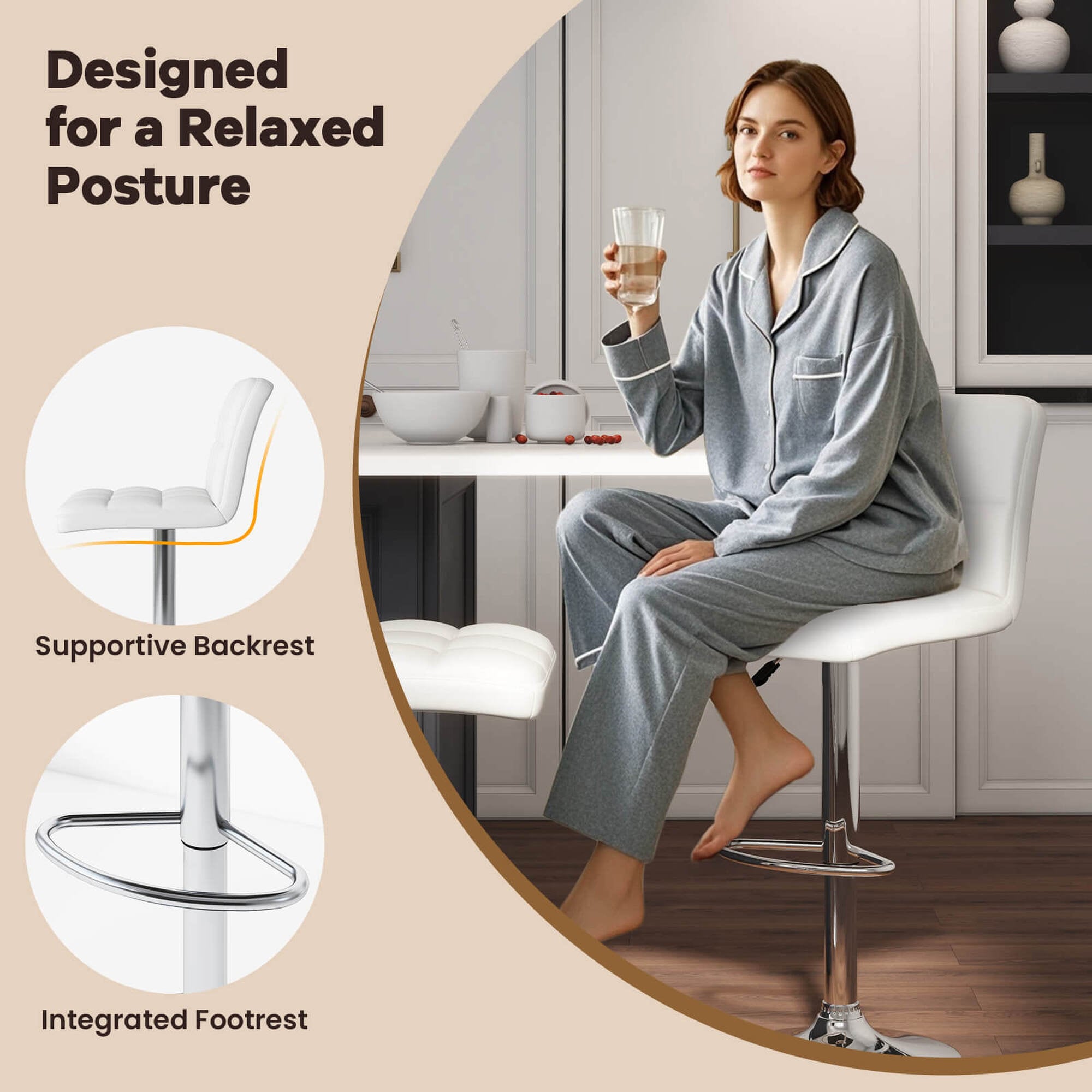 Costway HCST04290 stools - View #6