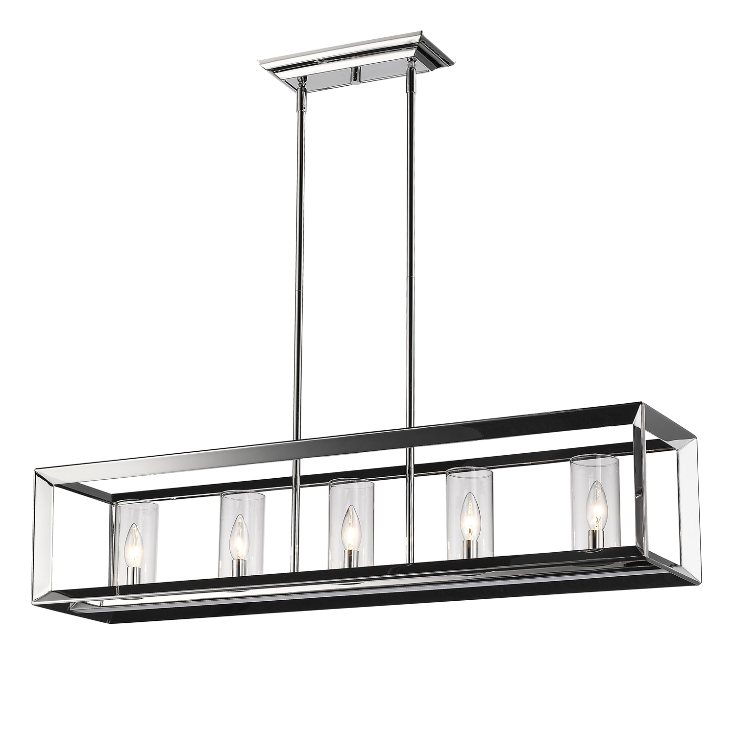 Golden Lighting 2074-LP CH-CLR Pendant-Lights - View #3