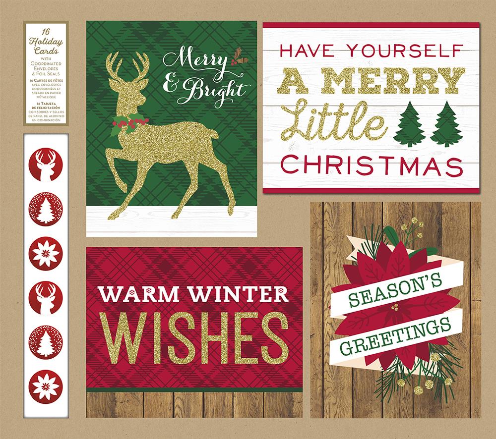 NEW Trimming Traditions 16ct Christmas Cards with Envelopes Peace 