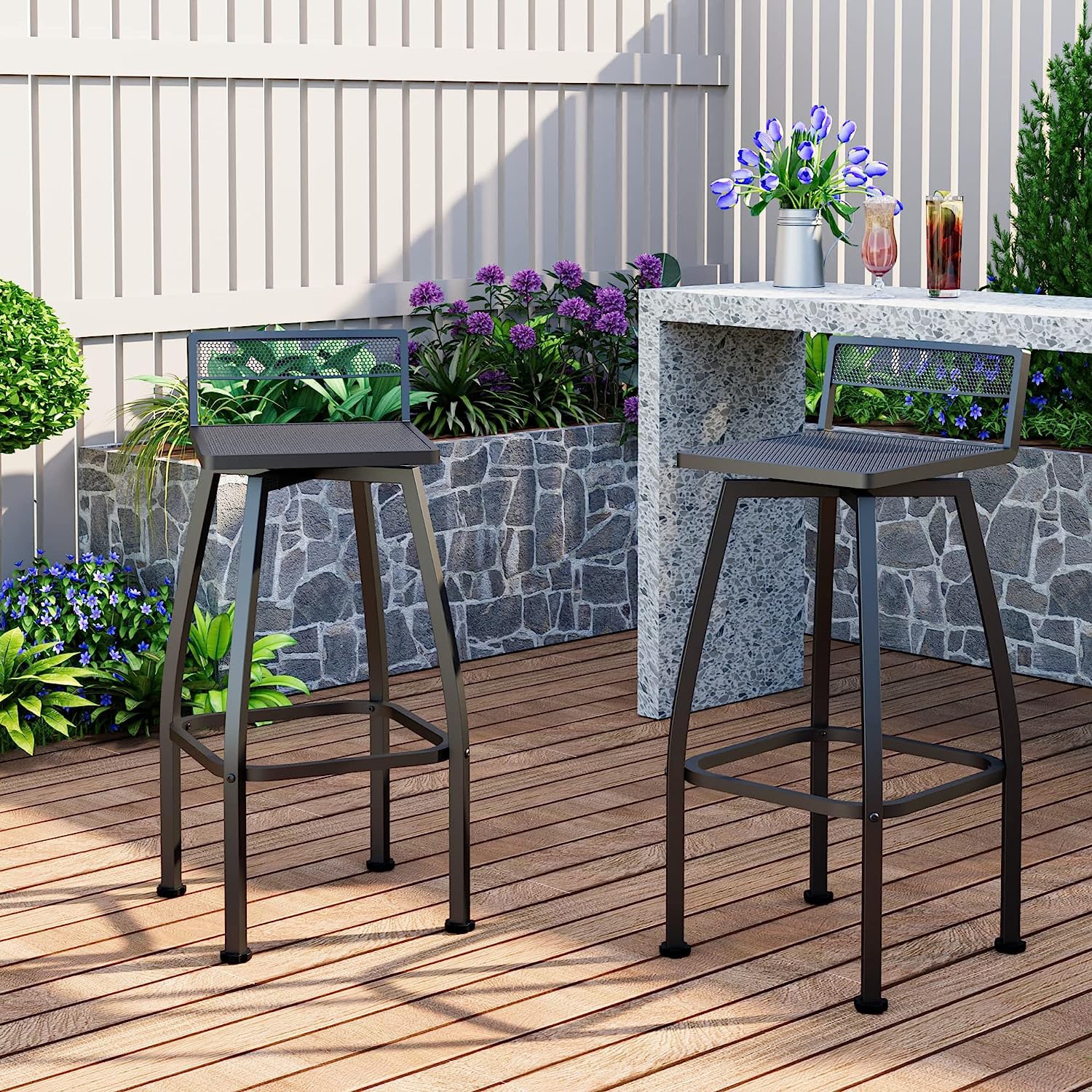 Cantilevered Work Bench Stools