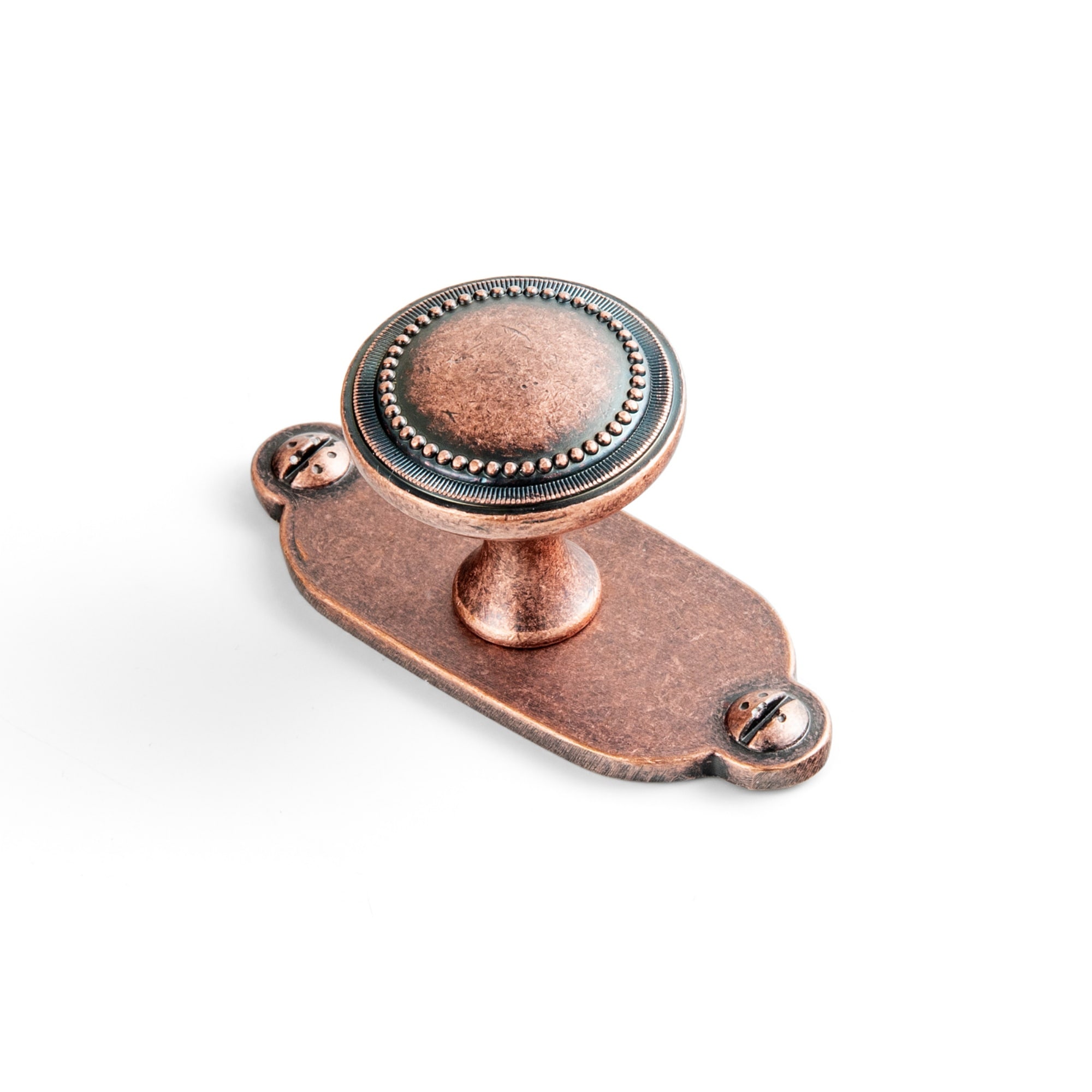 Miaokesen 1-1/10-in Antique Copper Mushroom Classic Cabinet Knob 6 -Pack