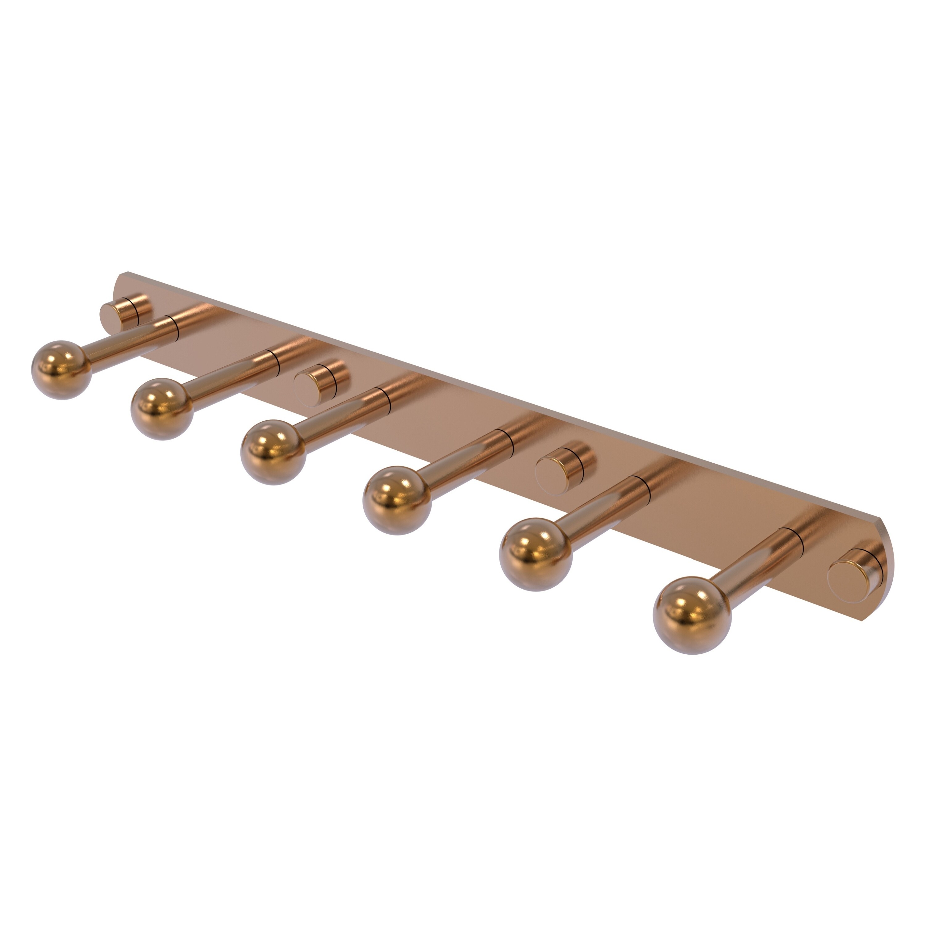 Allied Brass P1000-20-6-BBR Prestige Skyline Brushed Bronze 6 -Hook Wall mount Towel Hook
