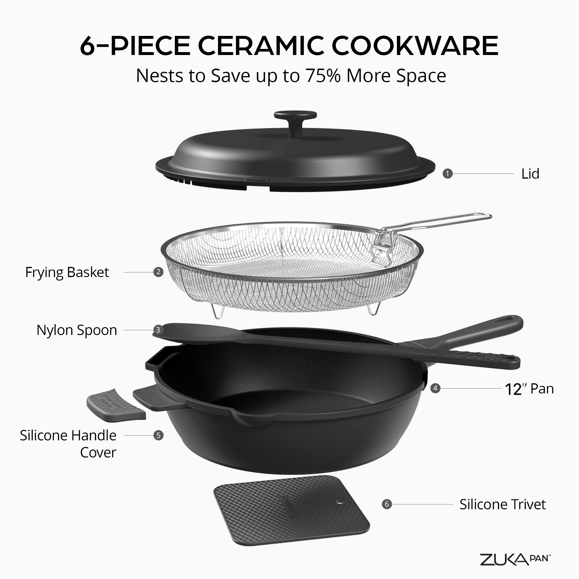GraniteStone Diamond 6020 Cooking-Pans-Skillets - View #2