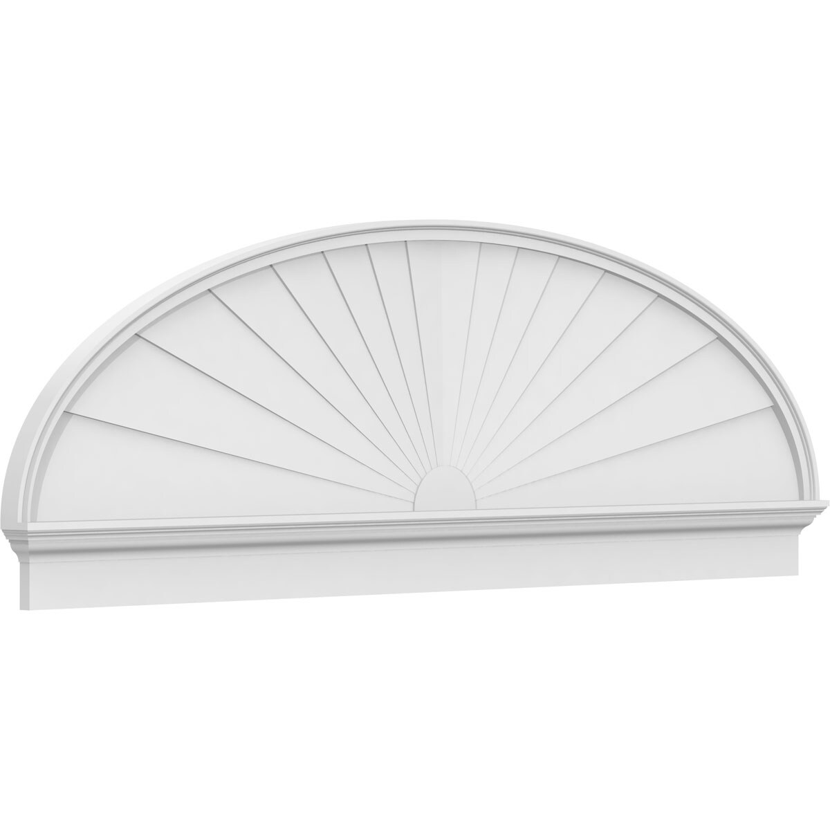 Ekena Millwork PEDPC082X275ELL01 82-in W x 27.375-in L PVC Pediment