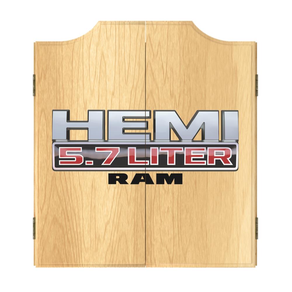 RAM Game Room Dartboard Wood Cabinet w/Storage 