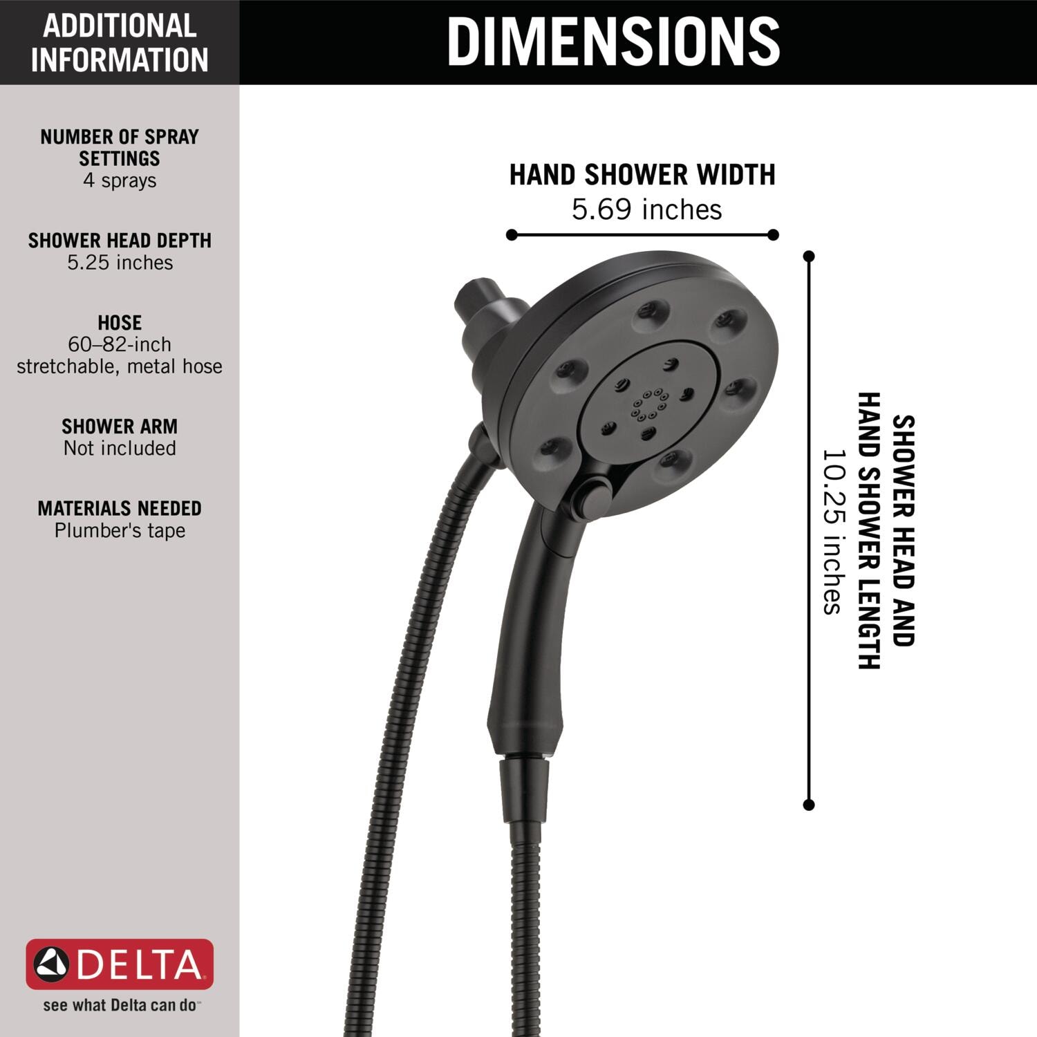 Delta 58472-BL Fixed-Showerhead - View #5