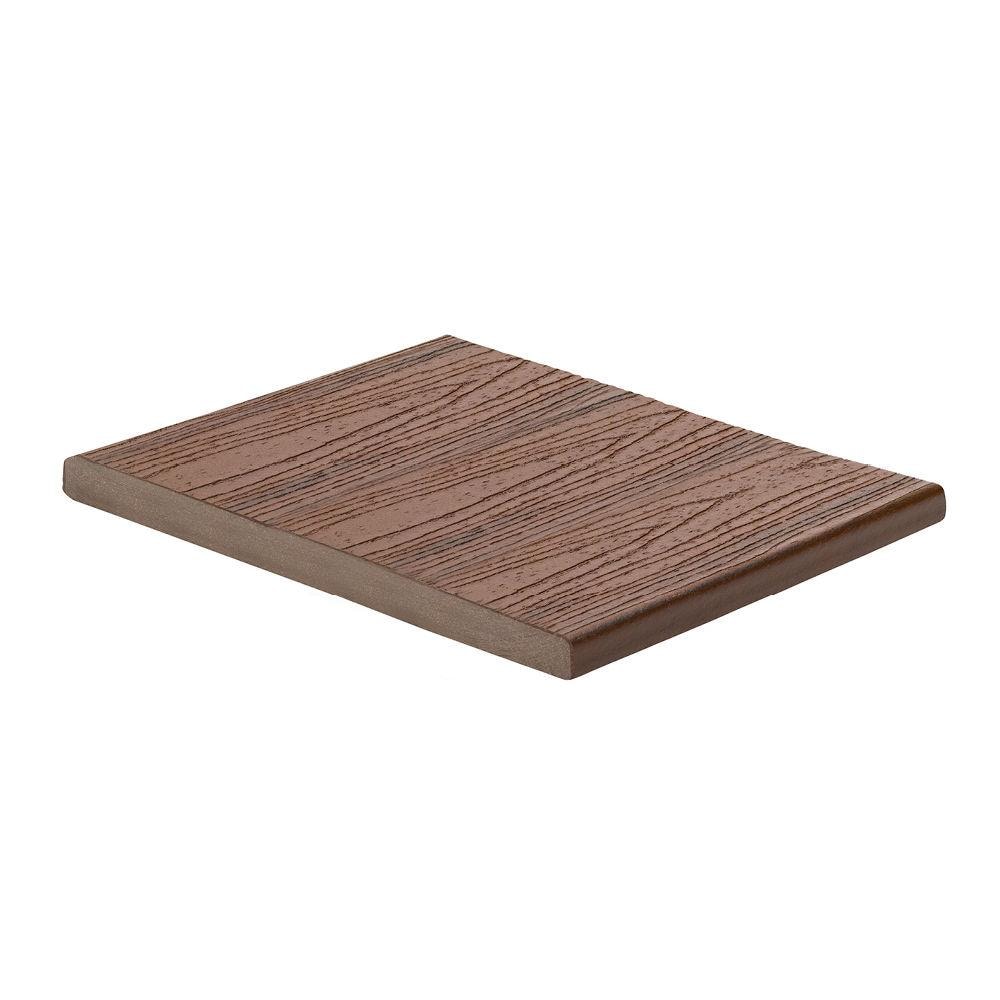 Trex 891087 Transcend 1-in x 11-in x 12-ft Composite Lava Rock Fascia deck board