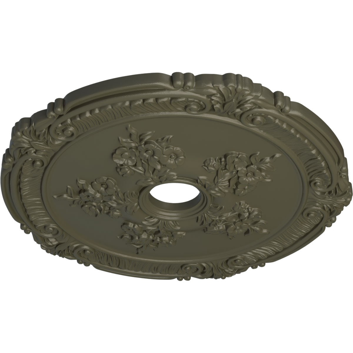 Ekena Millwork CM26ATWHF Ceiling-Medallions - View #2