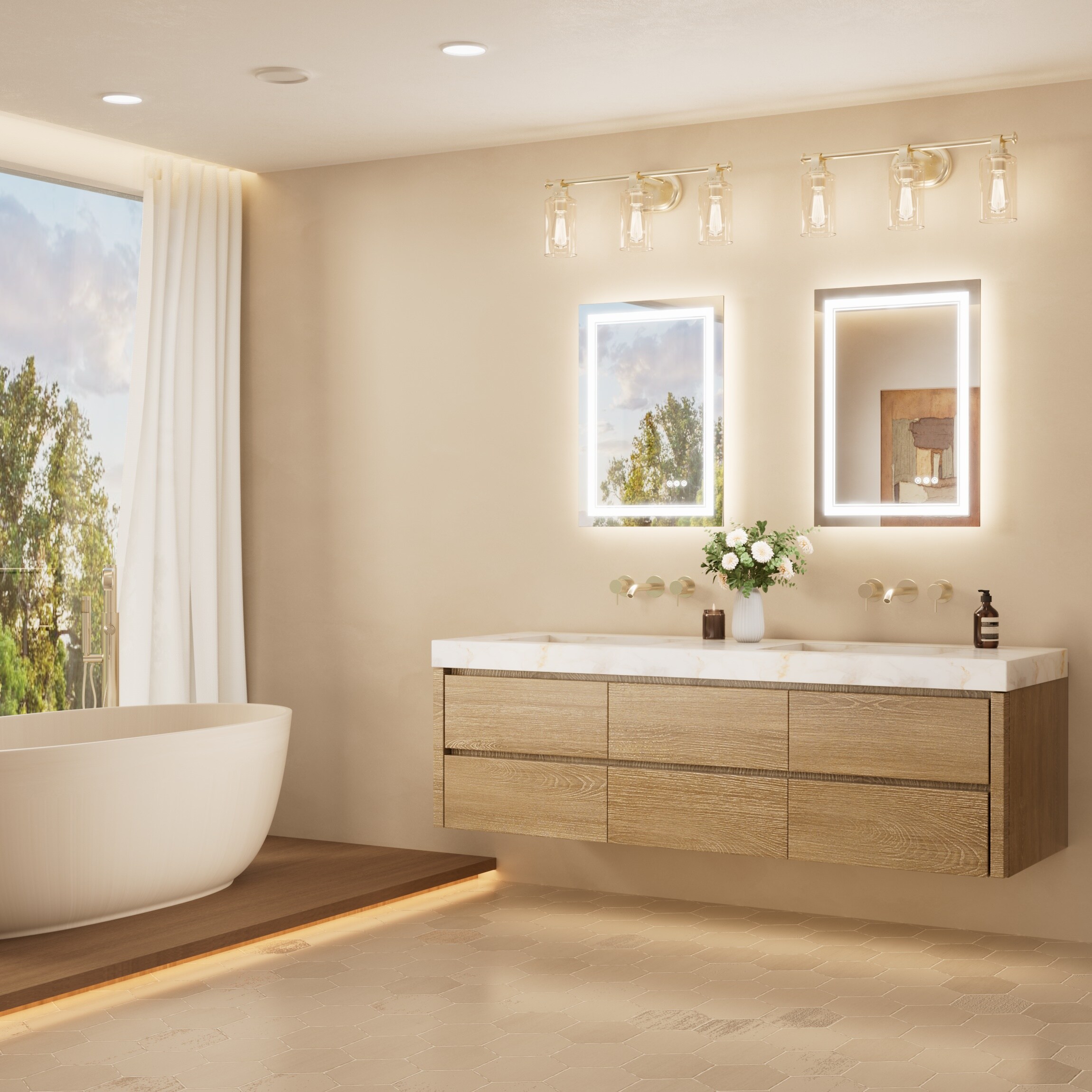 TETOTE LSC-TE-2028-B35 Framed-Bath-Mirrors - View #2