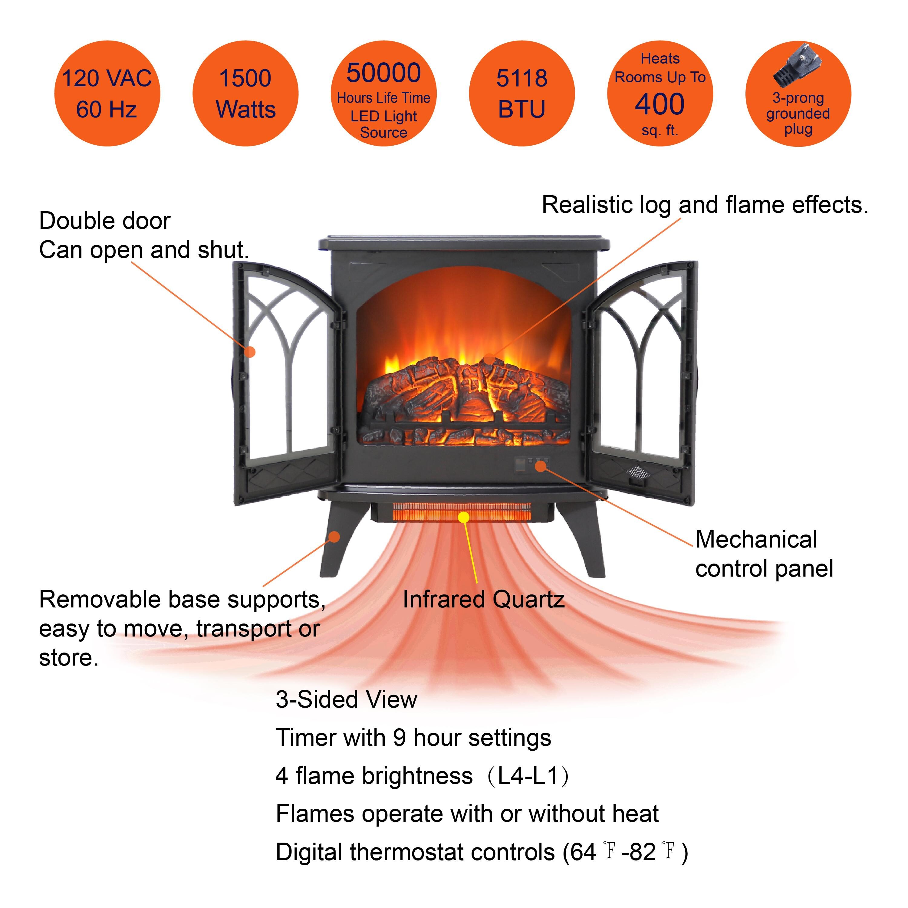 BABOOM BOM-9112701-OR Electric-Fireplaces - View #4