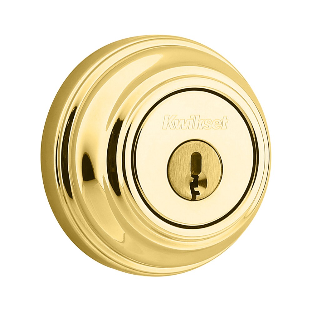 Kwikset 980 Lifetime Polished Brass Single Cylinder Deadbolt At 1165