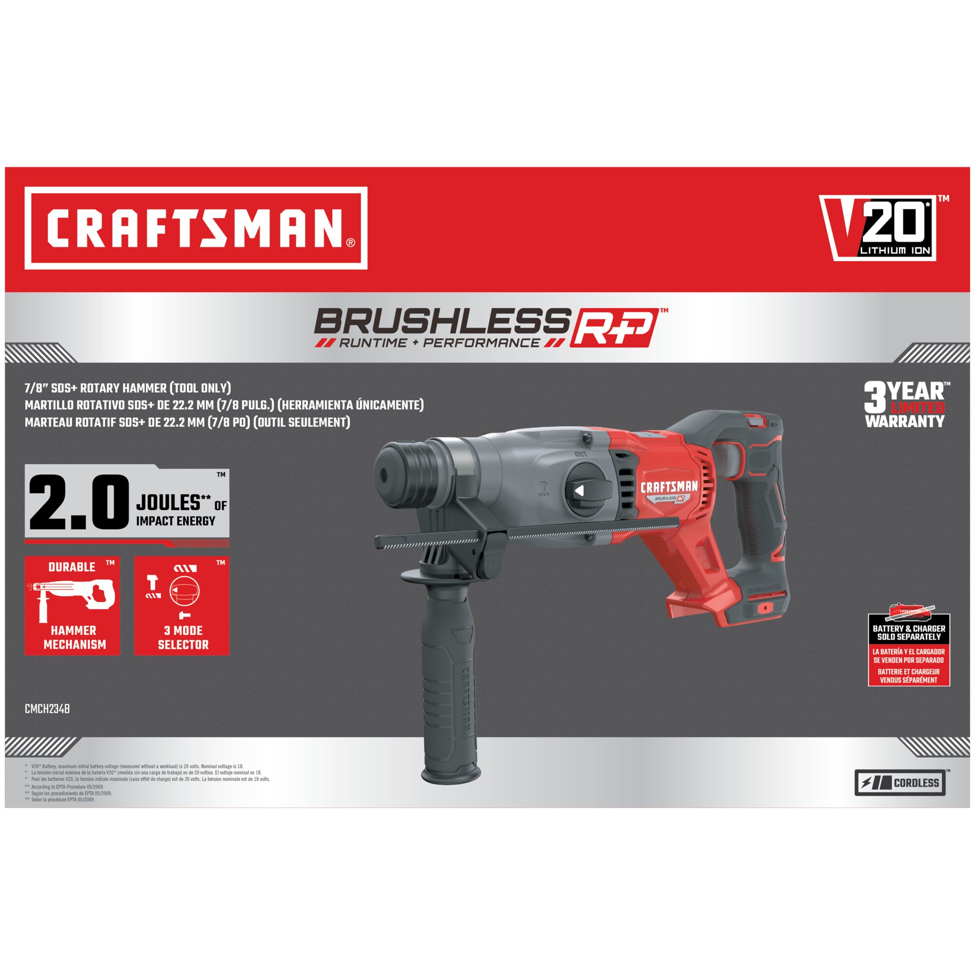 CRAFTSMAN CMCH234B Cordless-Rotary-Hammers - View #15