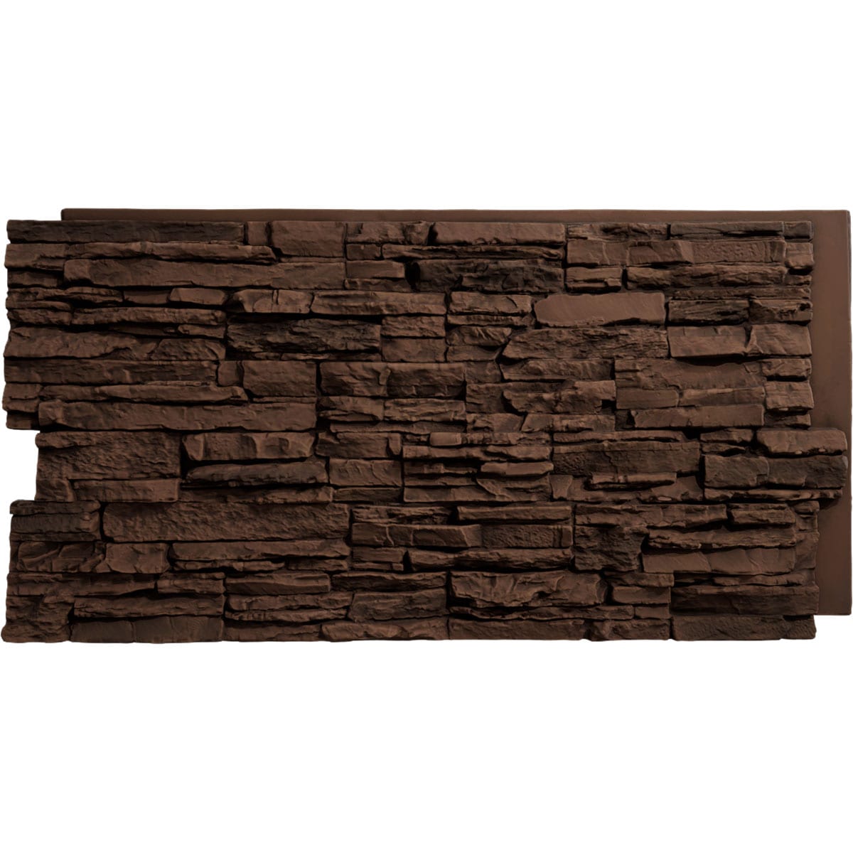 Ekena Millwork PNU24X48CNCB 45.75-in x 24.5-in Canyon Ridge Stacked Stone 8 Square feet Canyon Brown Faux stone veneer