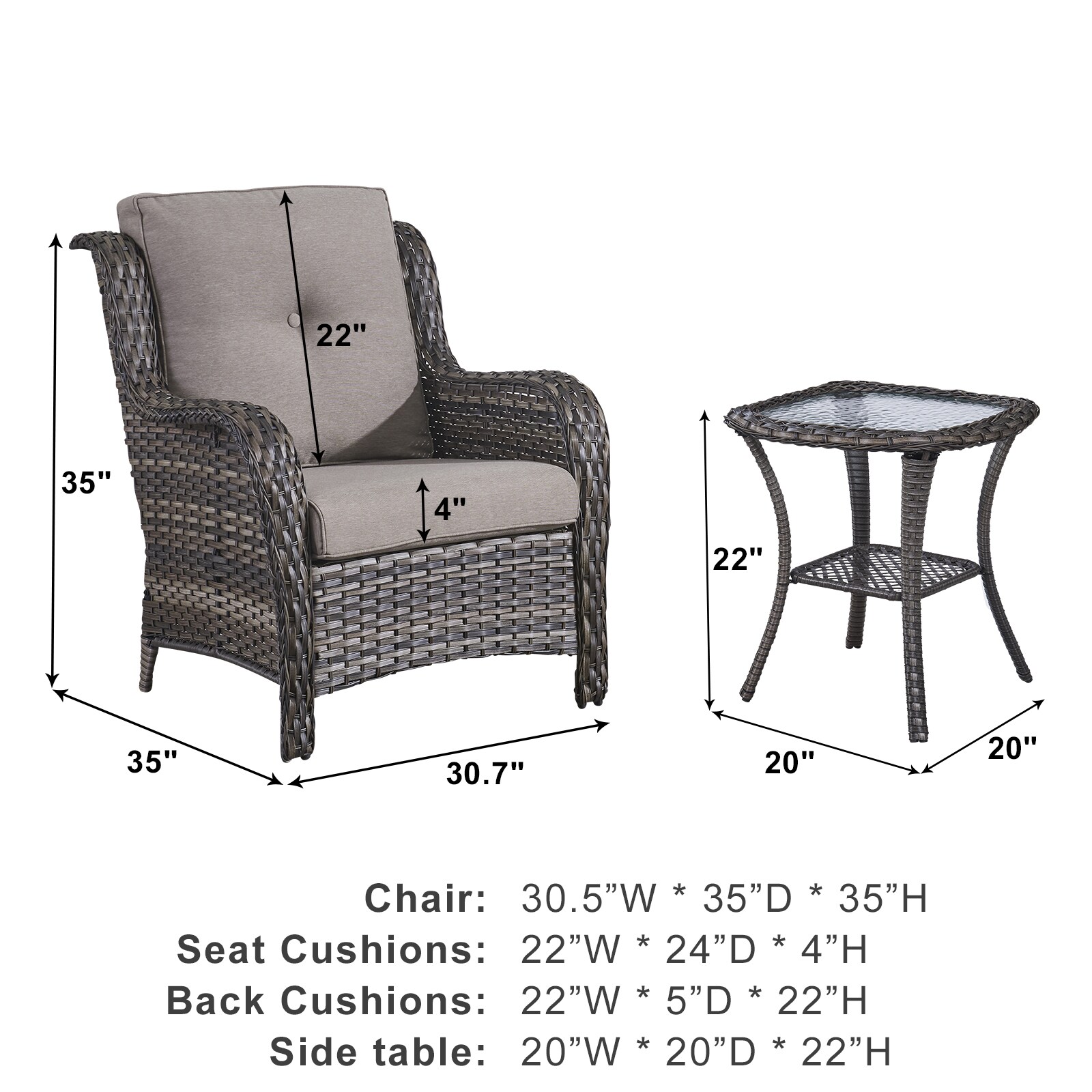 Rilyson FS017026-2 Patio-Chairs - View #4