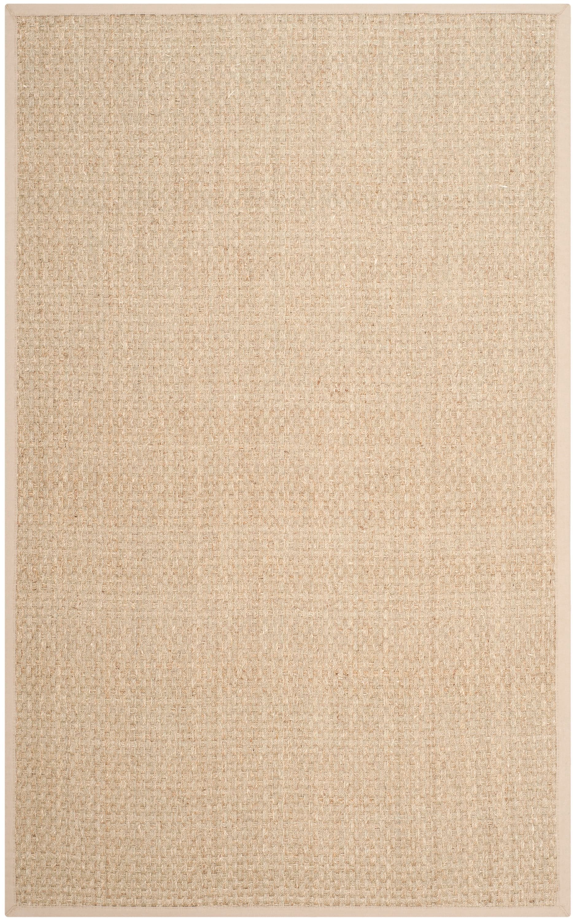 Safavieh NF114A-6 Natural Fiber Hampton 6 x 9 (ft) Loomed Seagrass Natural/Beige Rectangular Indoor Solid Coastal Area rug