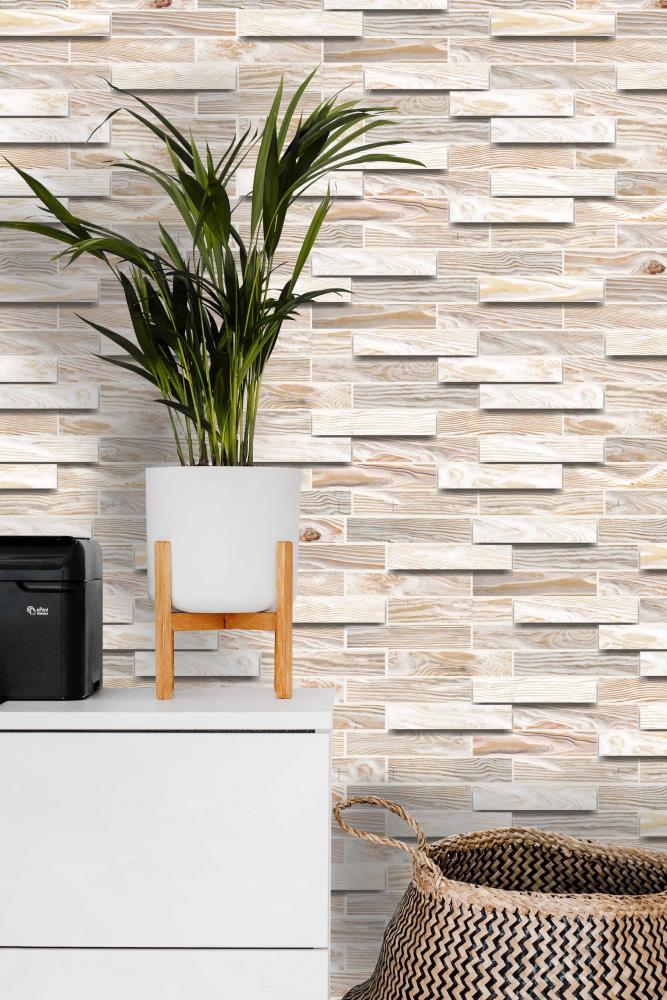 Parkland Plastics Embossed White Matte Plastic Wall Panel in the Wall Panels  department at