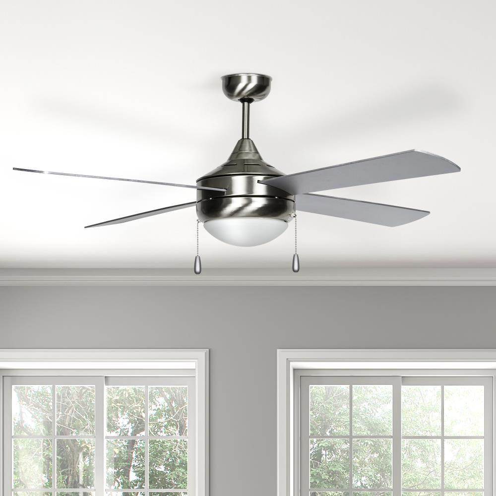 Concord Centurion 52-in Stainless Steel Indoor Ceiling Fan with Light ...