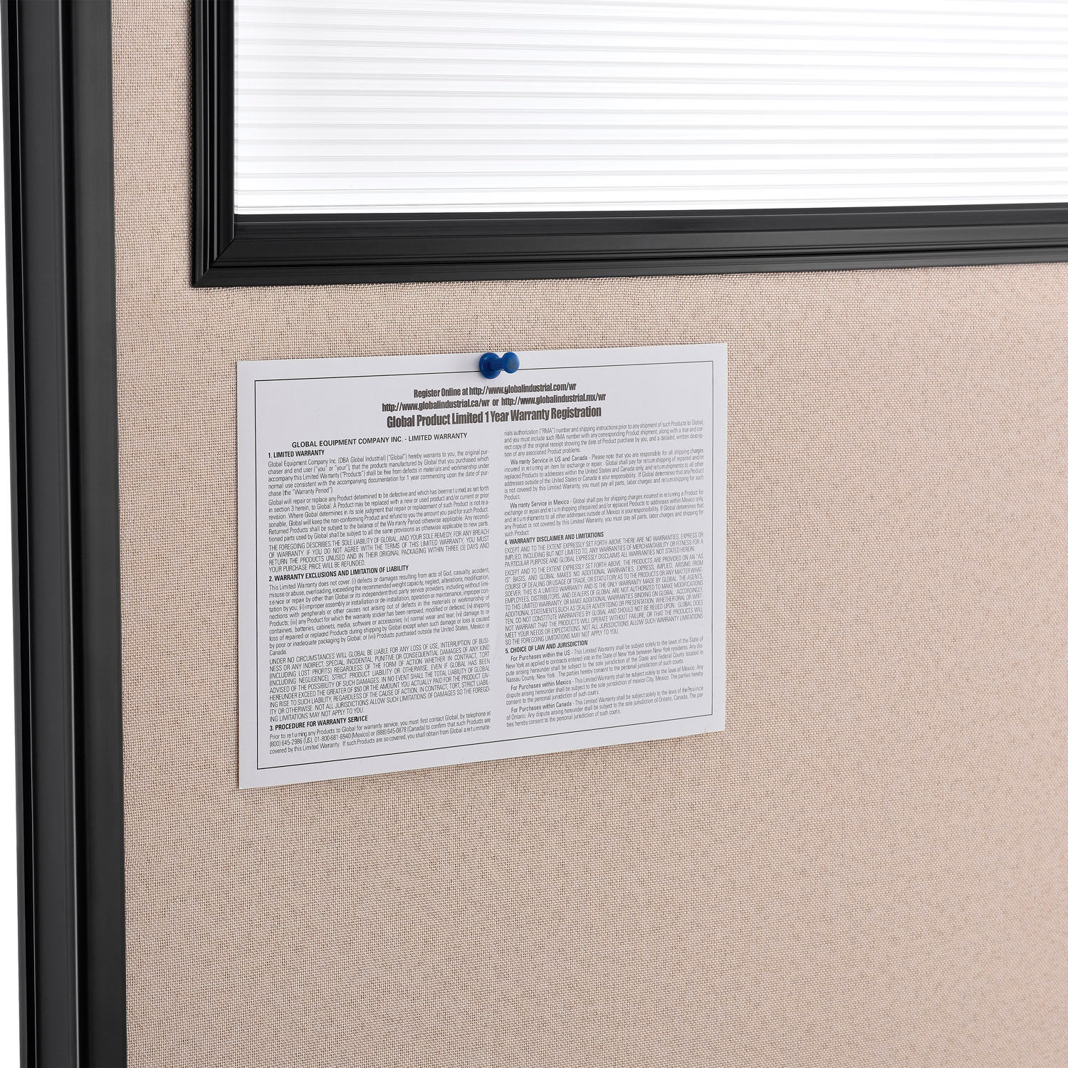 Global Industrial 694665WTN Office-Accessories - View #3