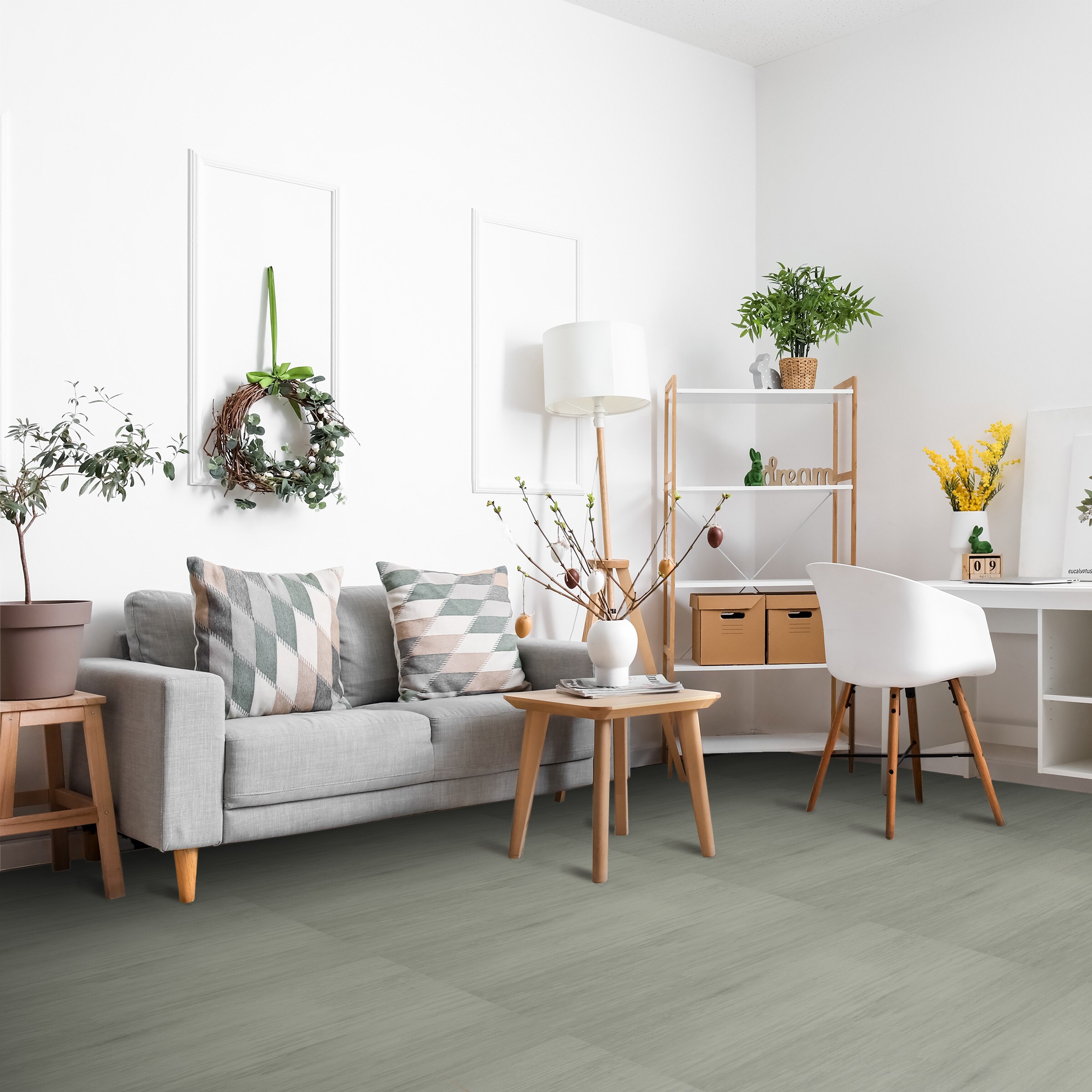 SORBUS 20 Tiles 80 Sq ft Wood Grain Interlocking Floor Foam Tile Mats ...