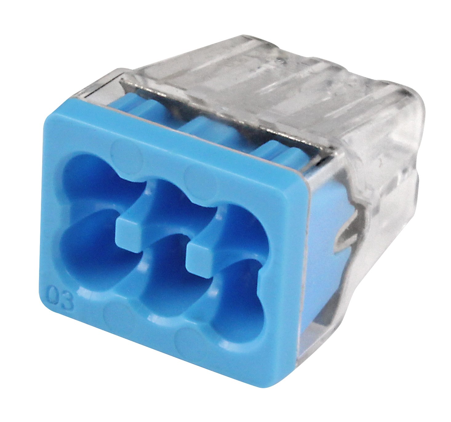 IDEAL 30-1088J Push-in wire connectors 6 Clear/Blue ( 200 -Pack )