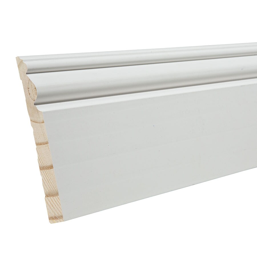 RELIABILT L04323328 9/16-in x 4-1/2-in x 8-ft Architectural Primed Pine 3233 Baseboard Moulding