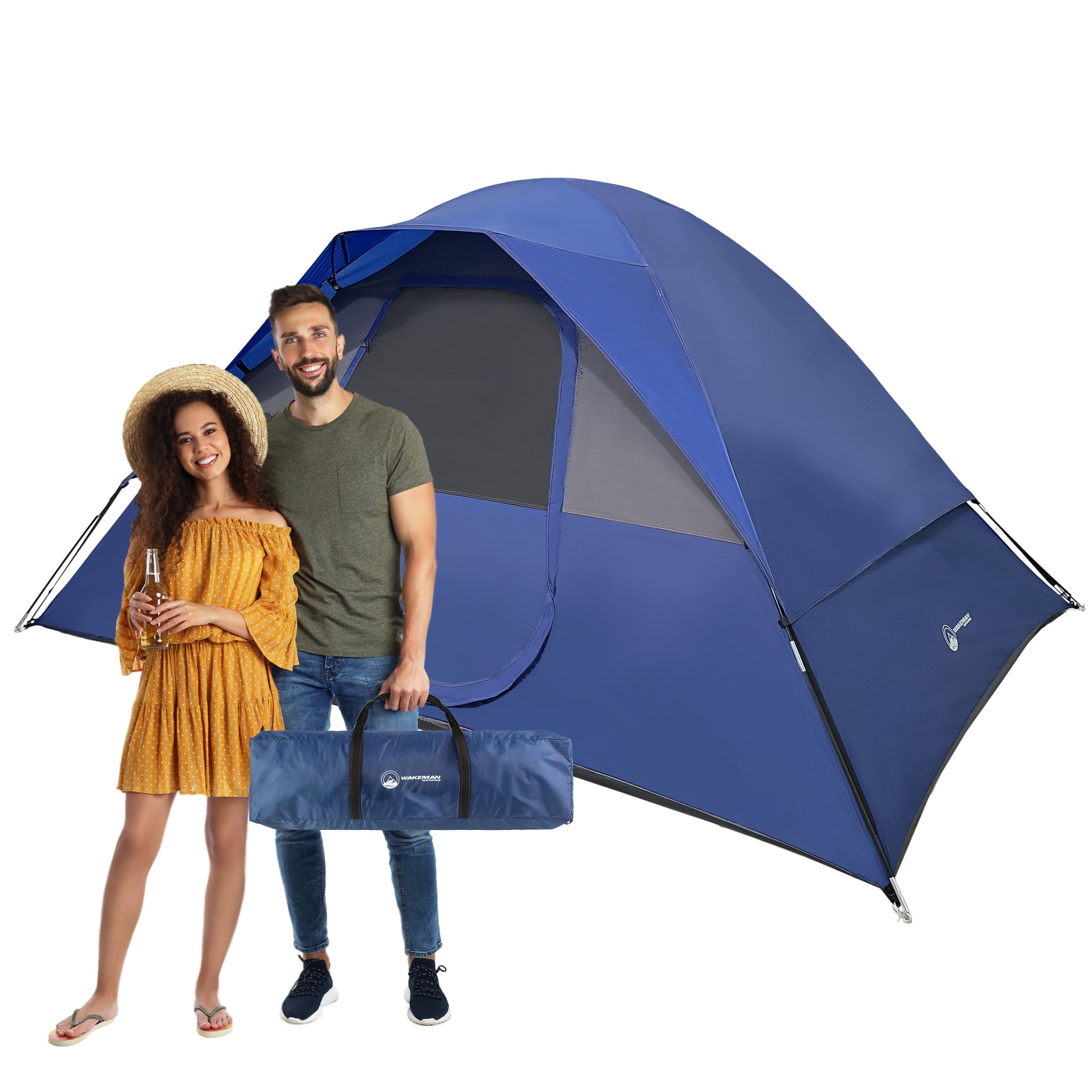 Wakeman 75-CMP1122 Camping Tents Polyester 5 -Person Tent