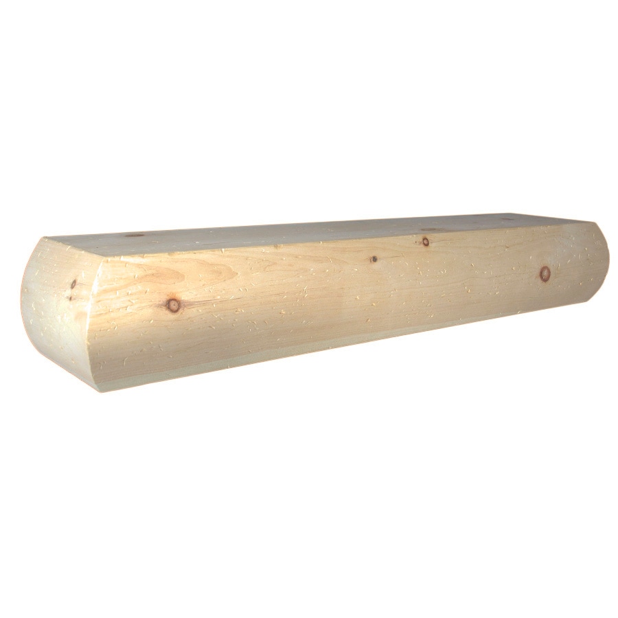 Fireside Decorators FD12UP72 72-in W x 6-in H x 9-in D Pine Traditional Fireplace Mantel