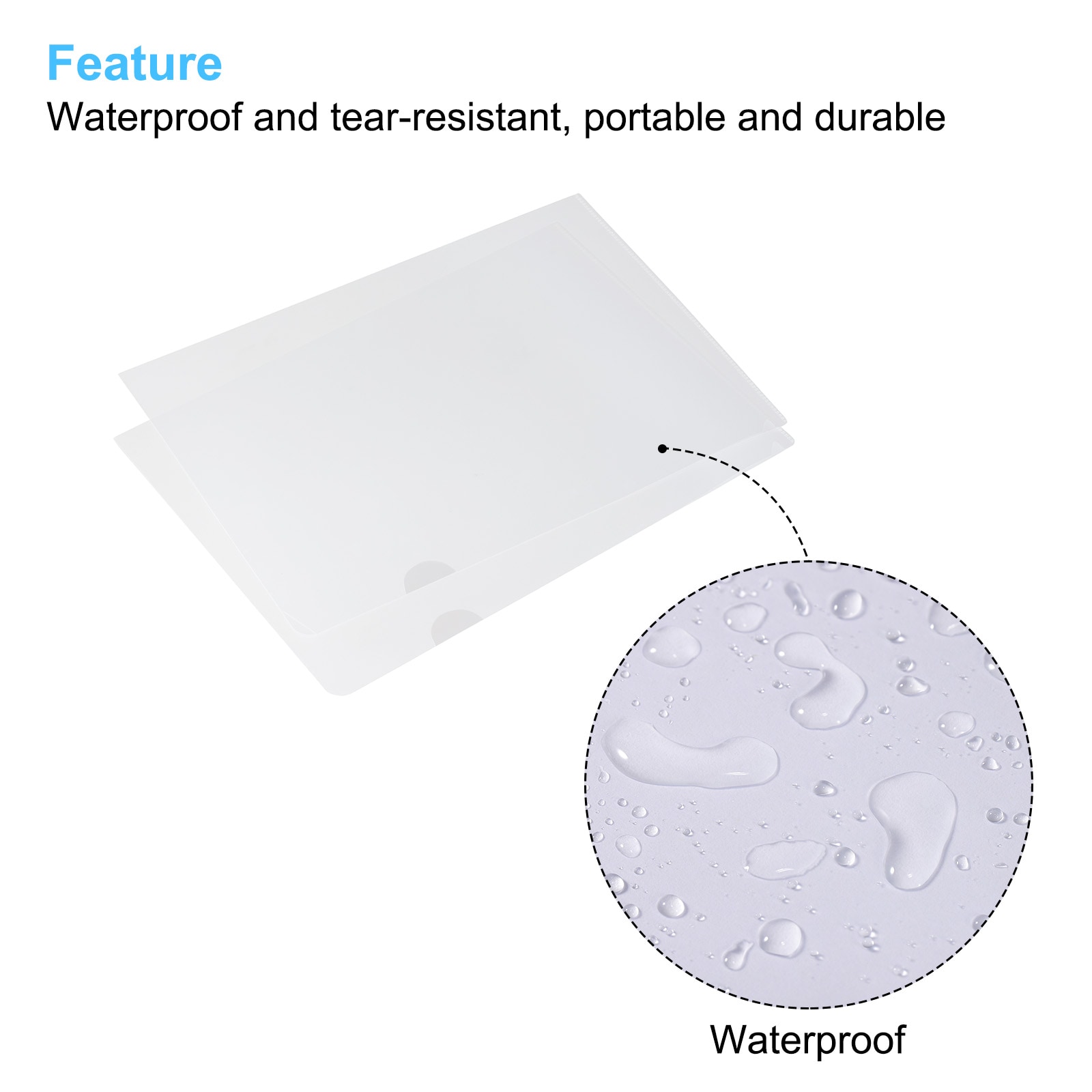 PATIKIL L Type Folders 24pcs A5 8.8 x 6.3 inch Plastic File Project ...