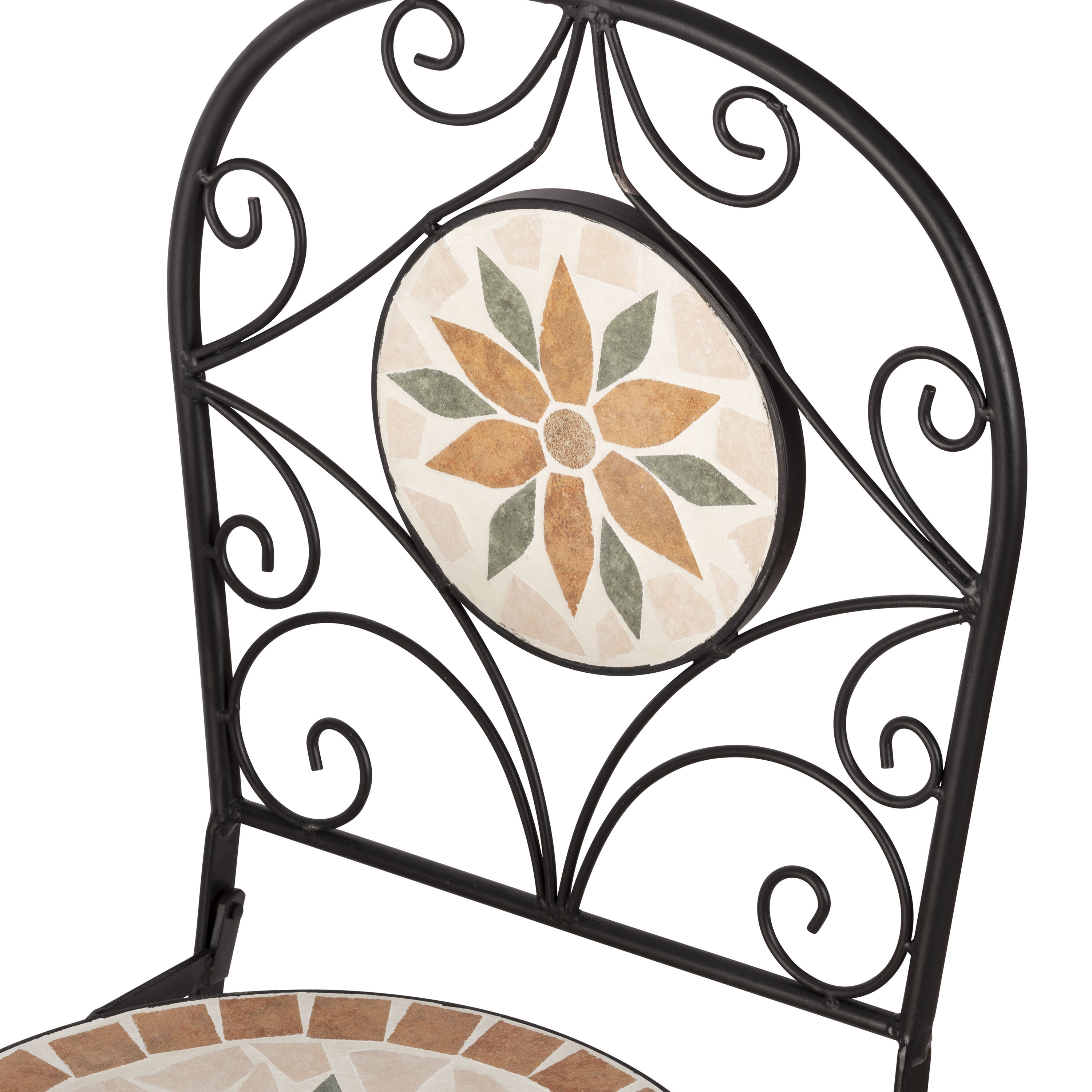 Alpine 3-Piece Mosaic Tile Round Patio Bistro Set